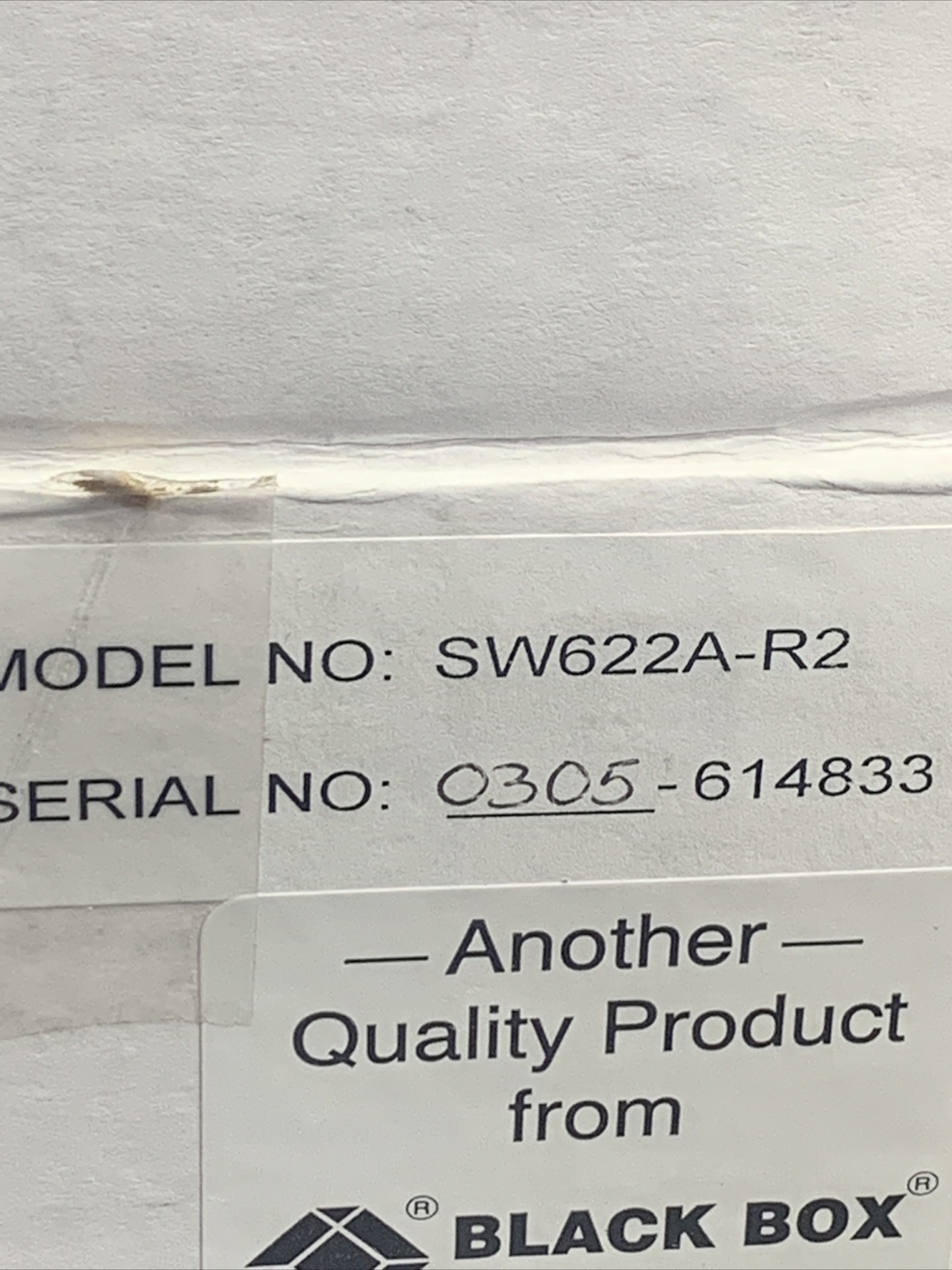 New Black Box SW622A-R2 ServSwitch Jr. Switch 4 Port