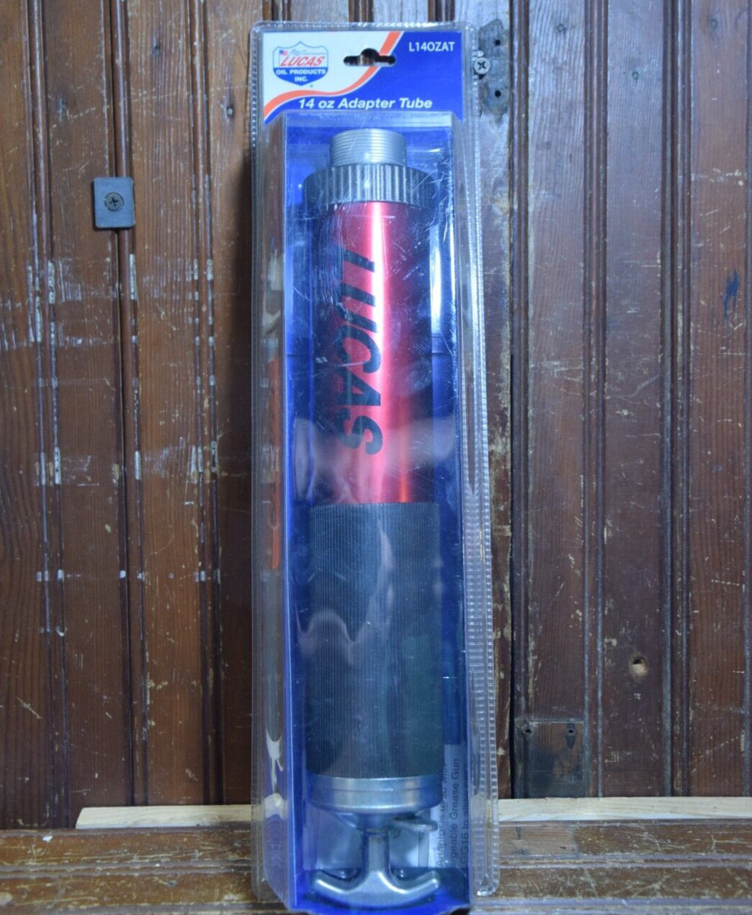 LUCAS 14 OZ ADAPTER TUBE L140ZAT FOR CORDLESS GREASE GUN 8VLGG16 NEW SEALED
