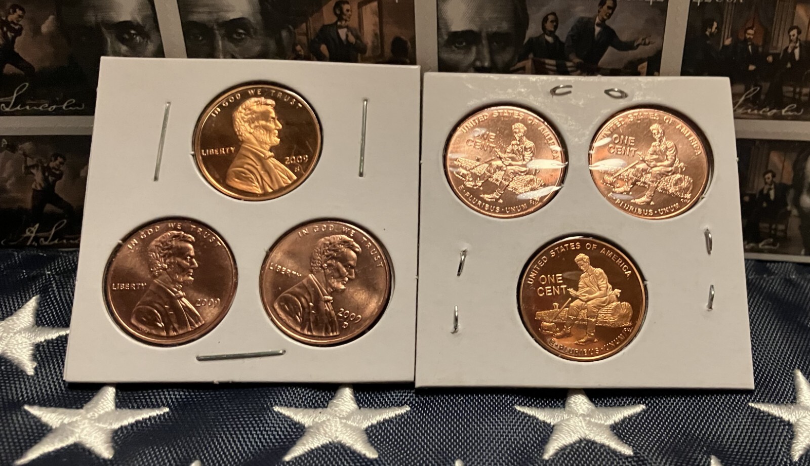 2009 PDS Lincoln Penny Formative Years 3-coin Set with a 95% copper proof LP 2