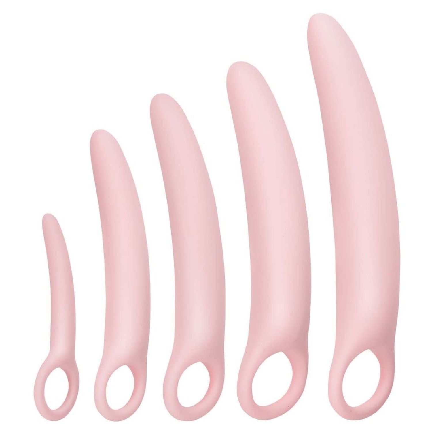 5-Pack Silicone Pelvic Floor Muscle Dilator Trainer Set for Women （Large