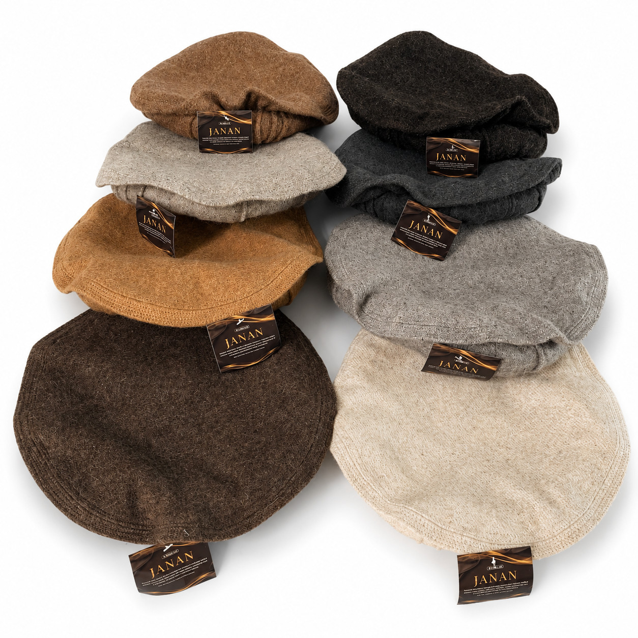 Afghan Pakol Cap Chitrali Hat Peshawari 100% Wool Handmade Warm Winter