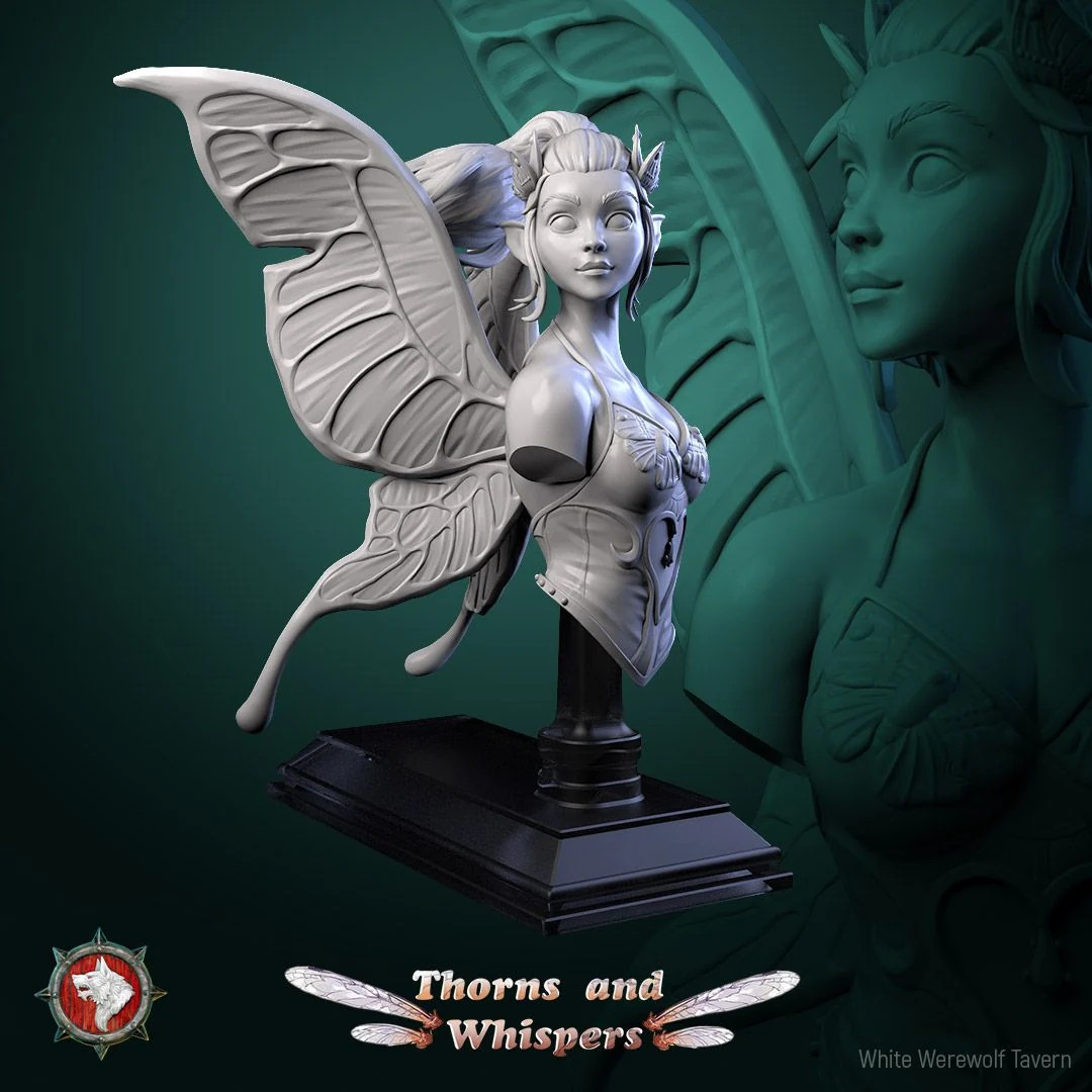 Glimmer Guardian Bust - Resin Display Bust