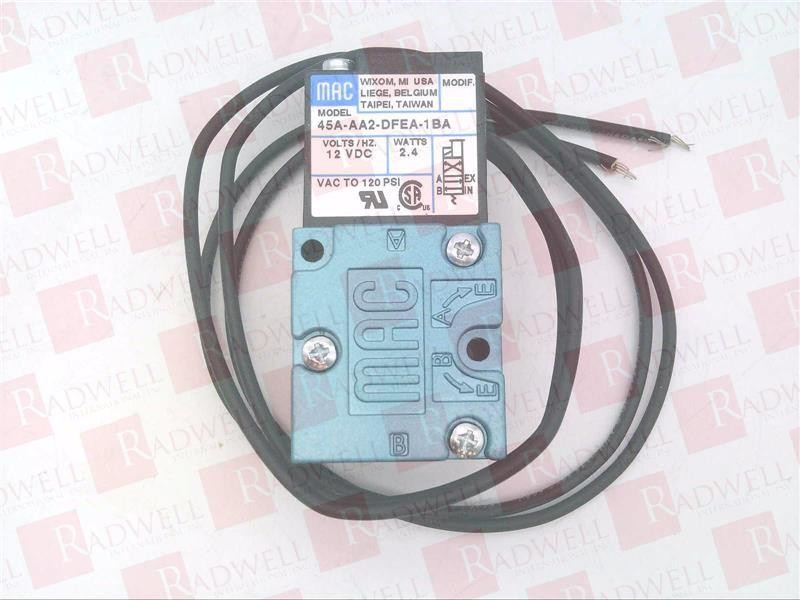 MAC VALVES INC 45A-AA2-DFEA-1BA / 45AAA2DFEA1BA (BRAND NEW)