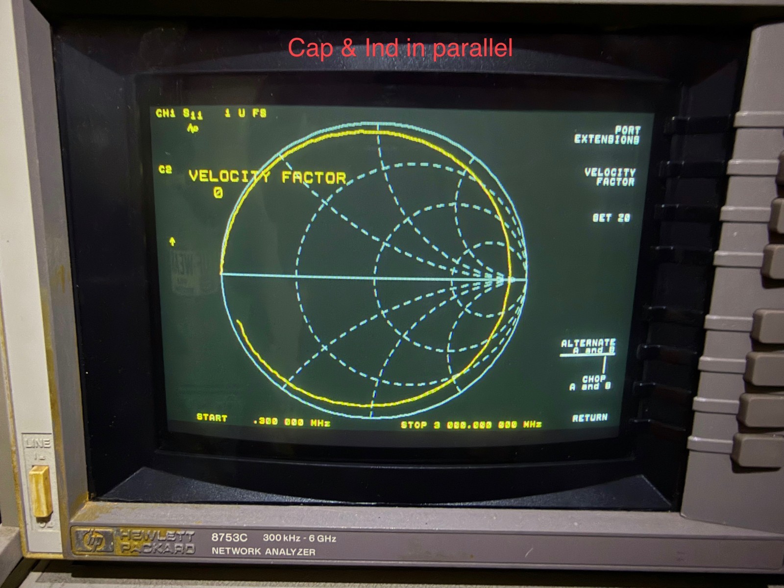 HP 8753C Vector Network Analyzer w/ HP 85047A S-Parameter Test Set 6GHz