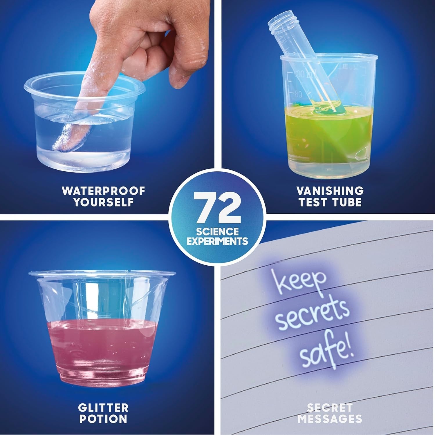 Magic Science Lab – 72 STEM Experiments for Kids| Reactions, Illusions, Crystals