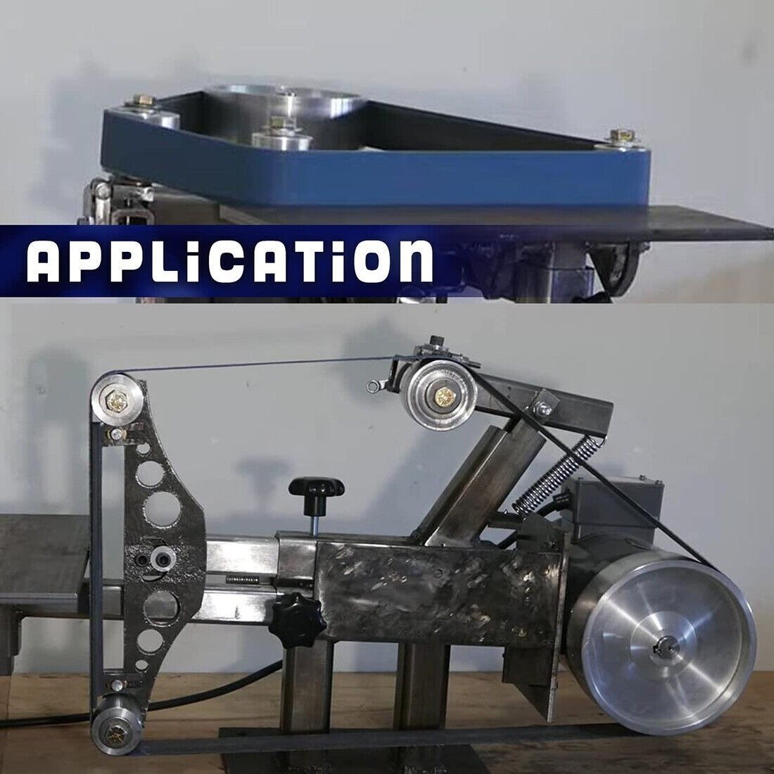 2" x 72" Belt Grinder Wheel Set Complete Wheel Kit or Knife Grinder 5" Drive