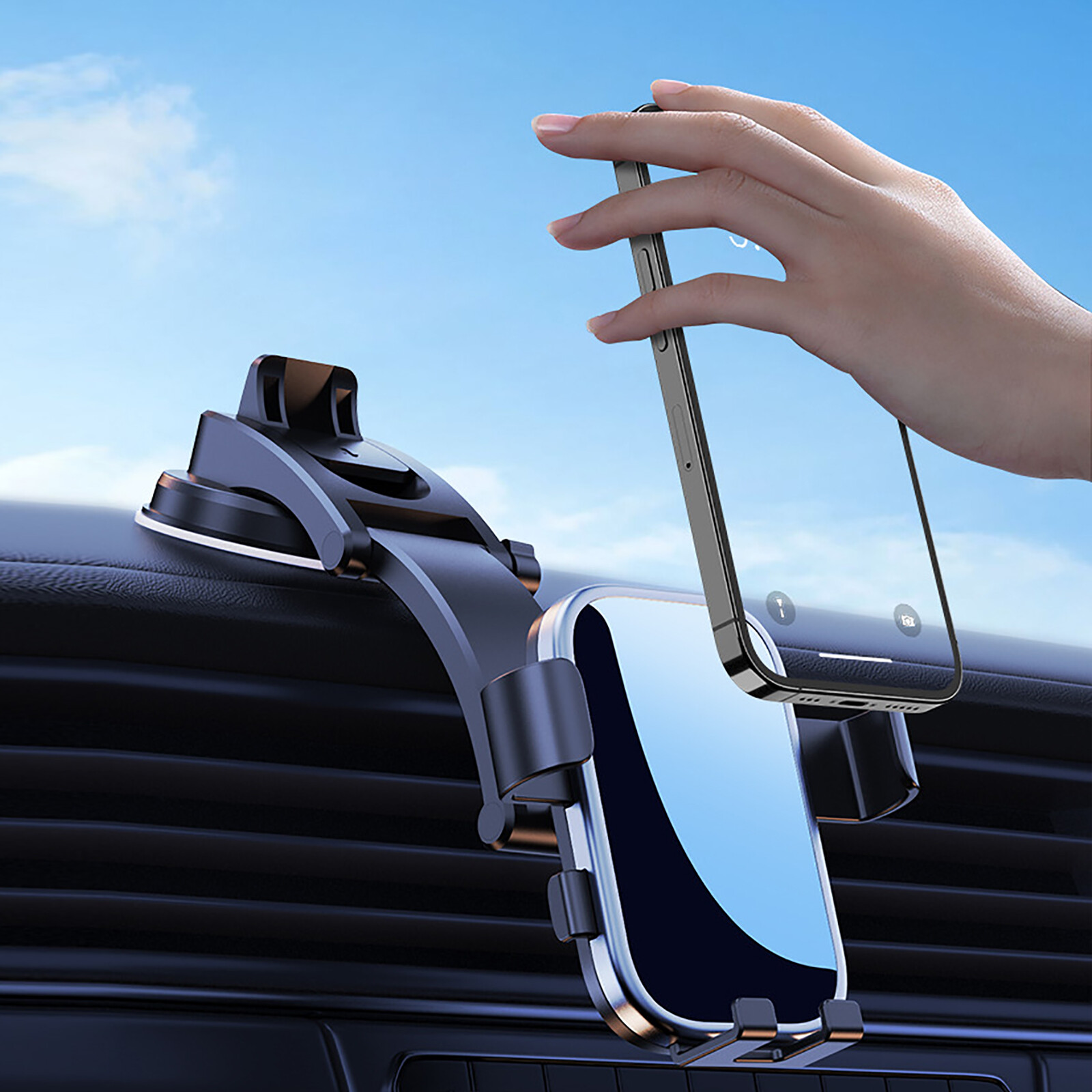 Air Vent Car Phone Holder Universal Car Mount for iPhone 16 15 Samsung Phone GPS