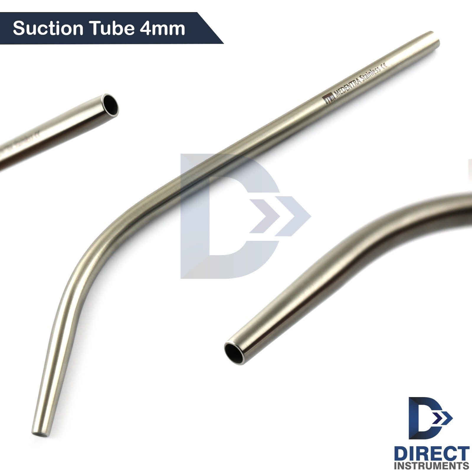 Dental Blow Pipe Suction Tube Cannula 4mm ENT Implant Surgery Instrument