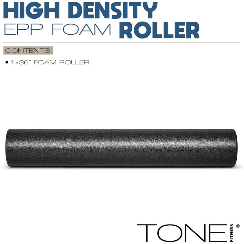 High Density Foam Roller Deep Tissue Massage Muscle Recovery Exercise Therapy US
