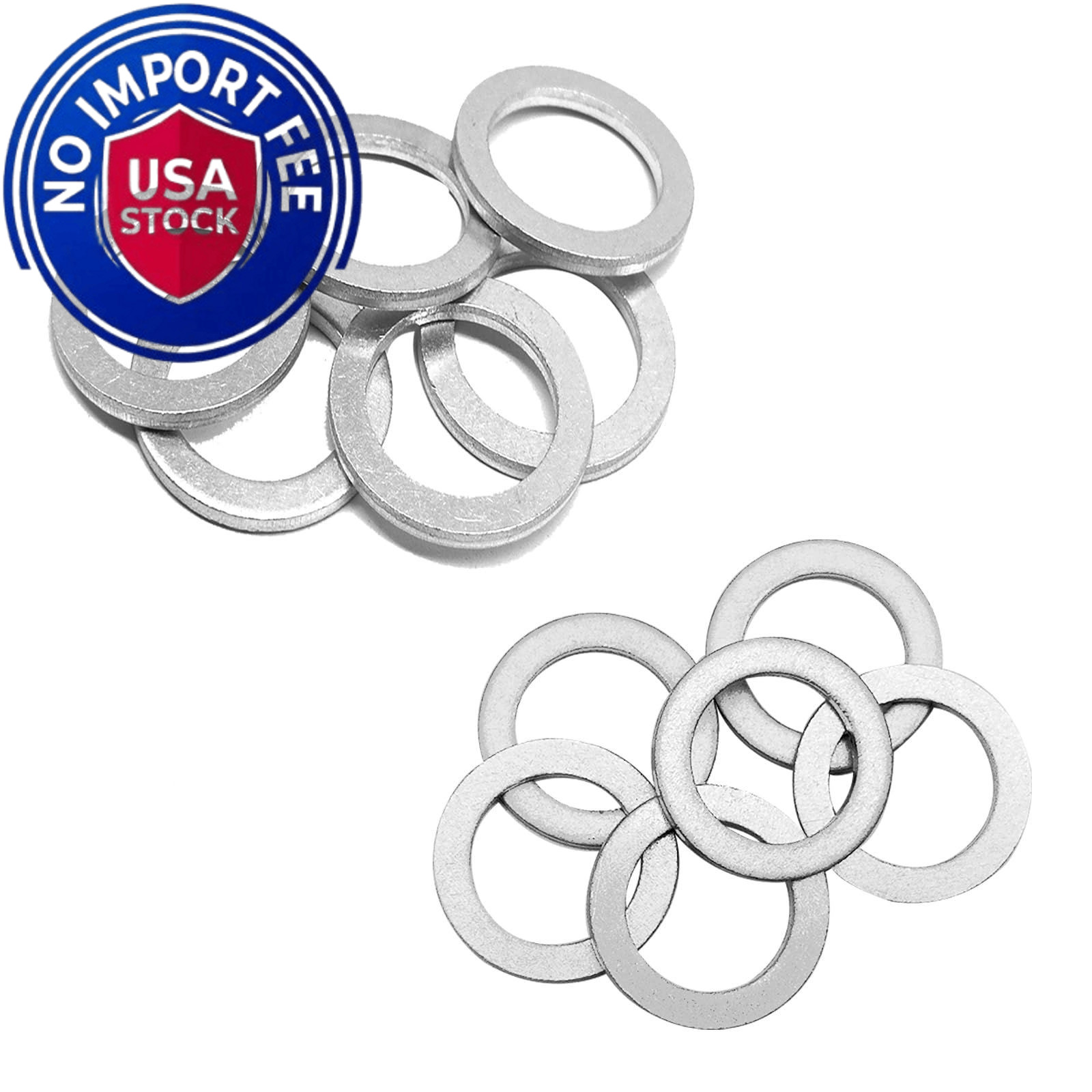 6pcs Transmission Fluid & Rear Differential Oil Drain Plug Washer...