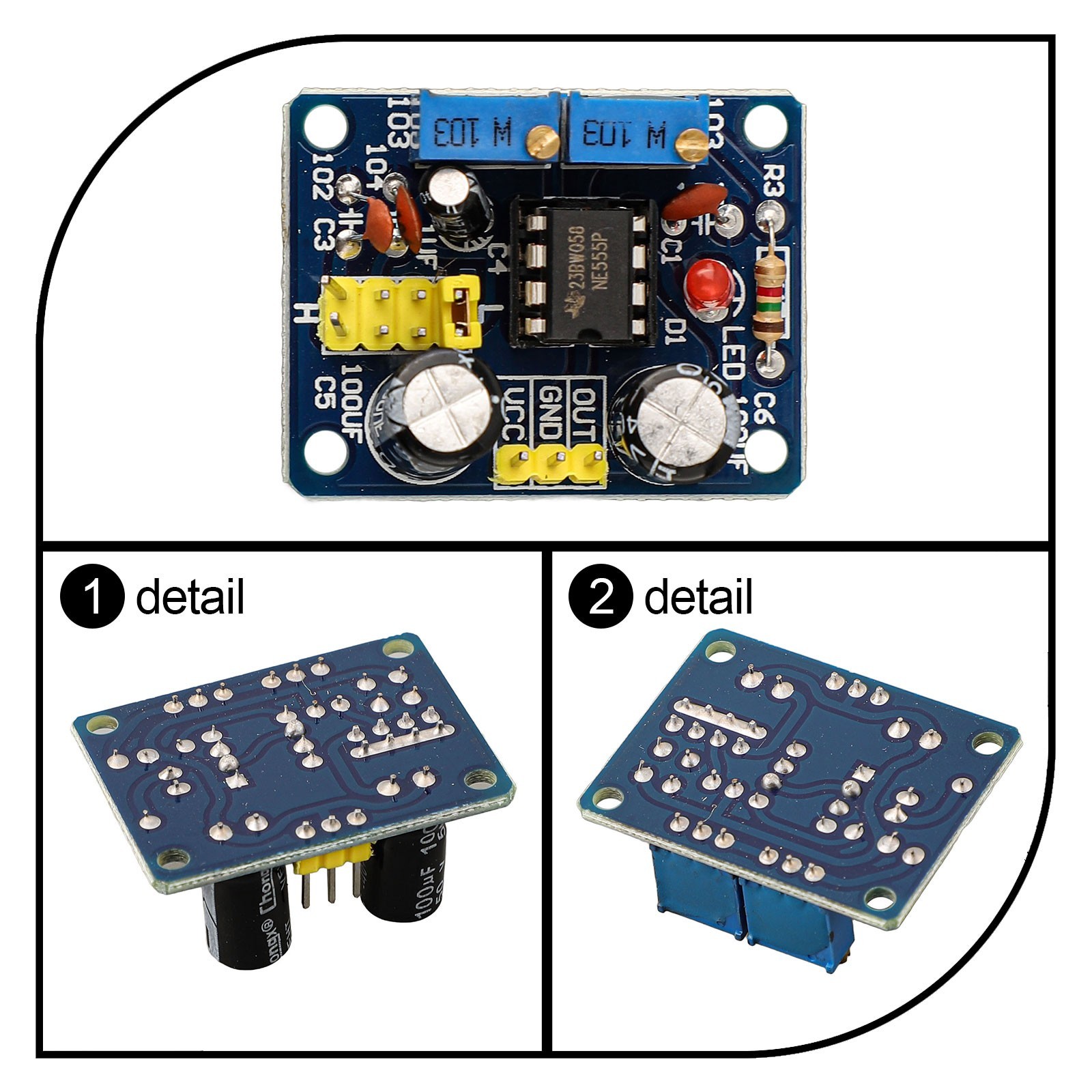Reliable NE555 Pulse Generator for Precise Frequency and Duty Cycle Control