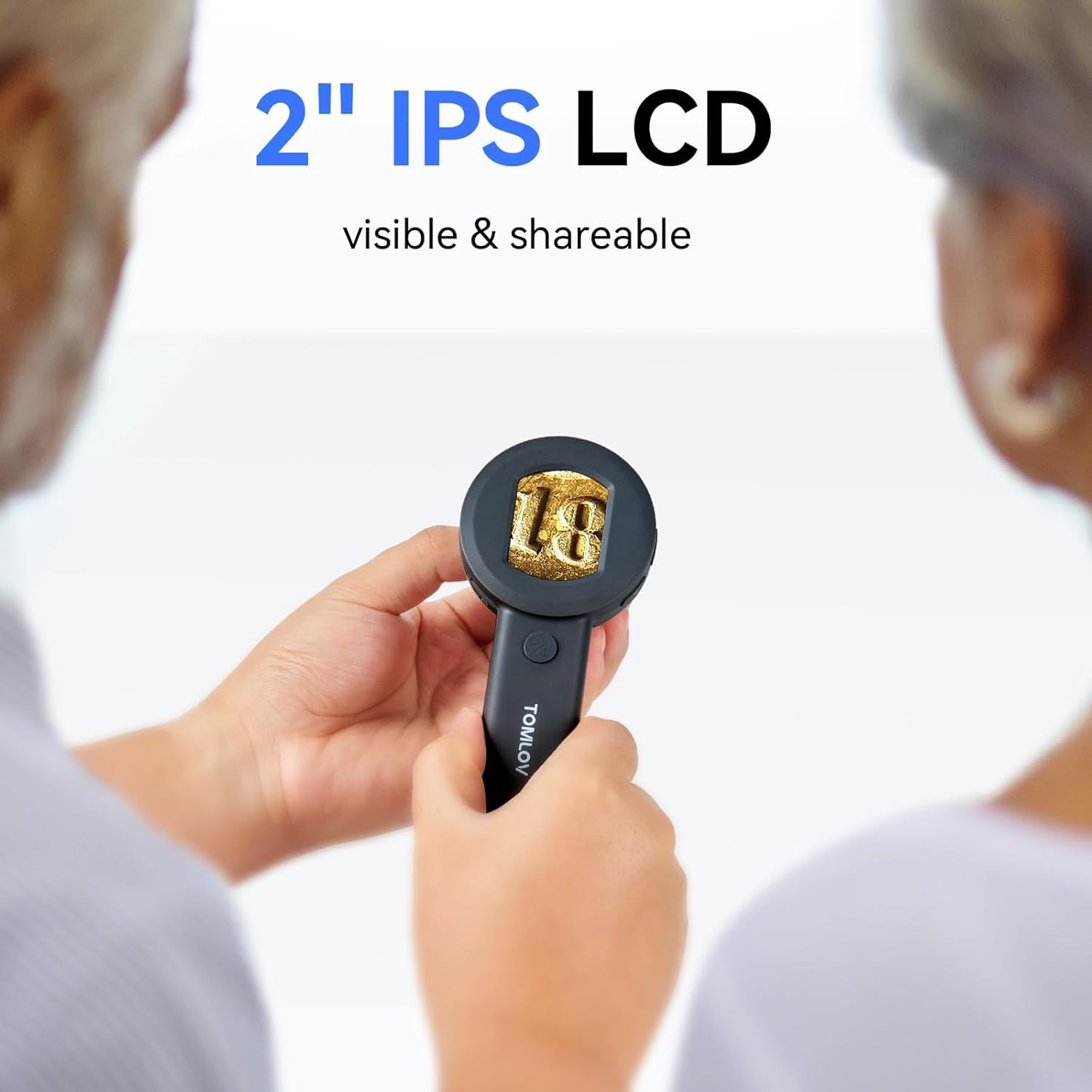 P10 Microscope for Adults Kids, Handheld Coin Magnifier with Light for Error Coi