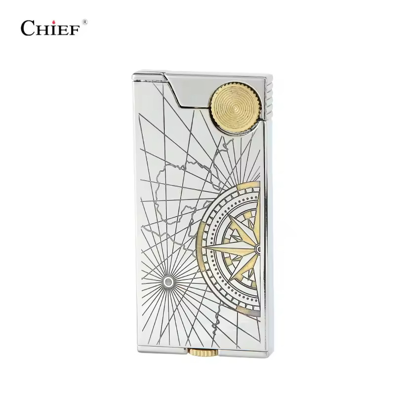 CHIEF Portable Laser Electroplating Process Pure Copper Lighter Compass New