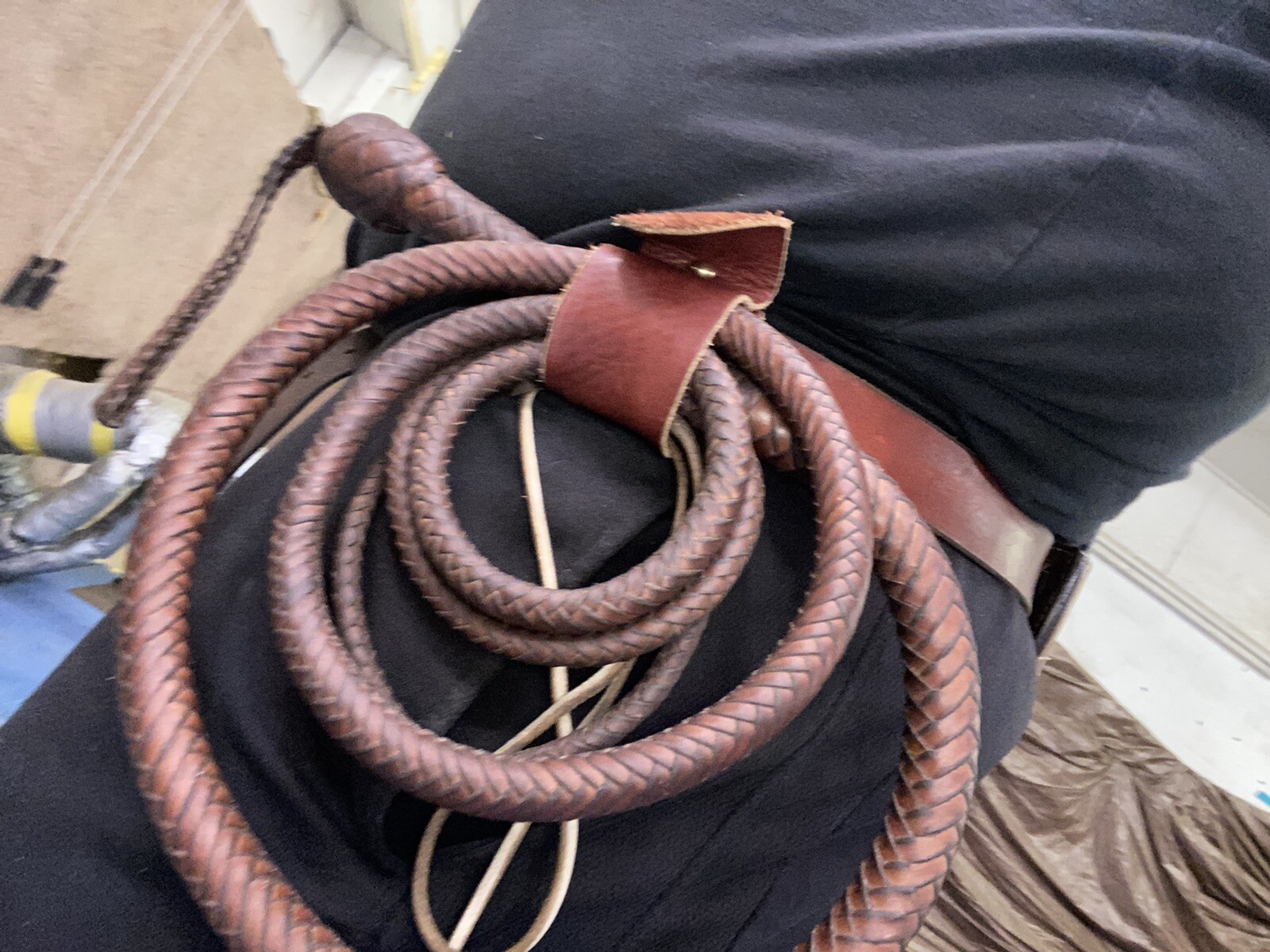 QuickDraw 1-Stage  Indiana Jones Snake Whip Bull Whip Holder 4-10ft