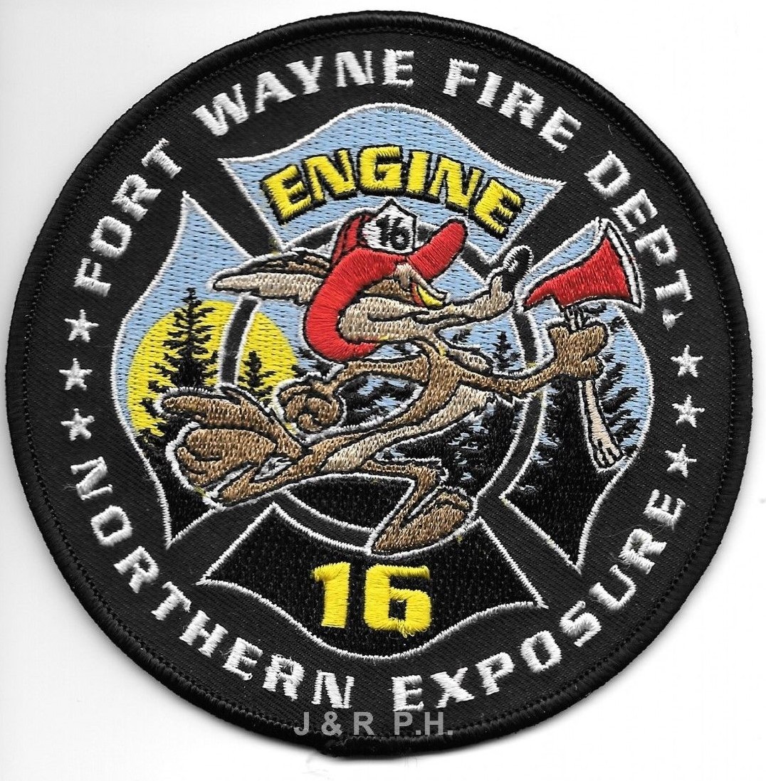 Ft. Wayne  Engine-16, Indiana "Northern Exposure" (4.5" round size) fire patch