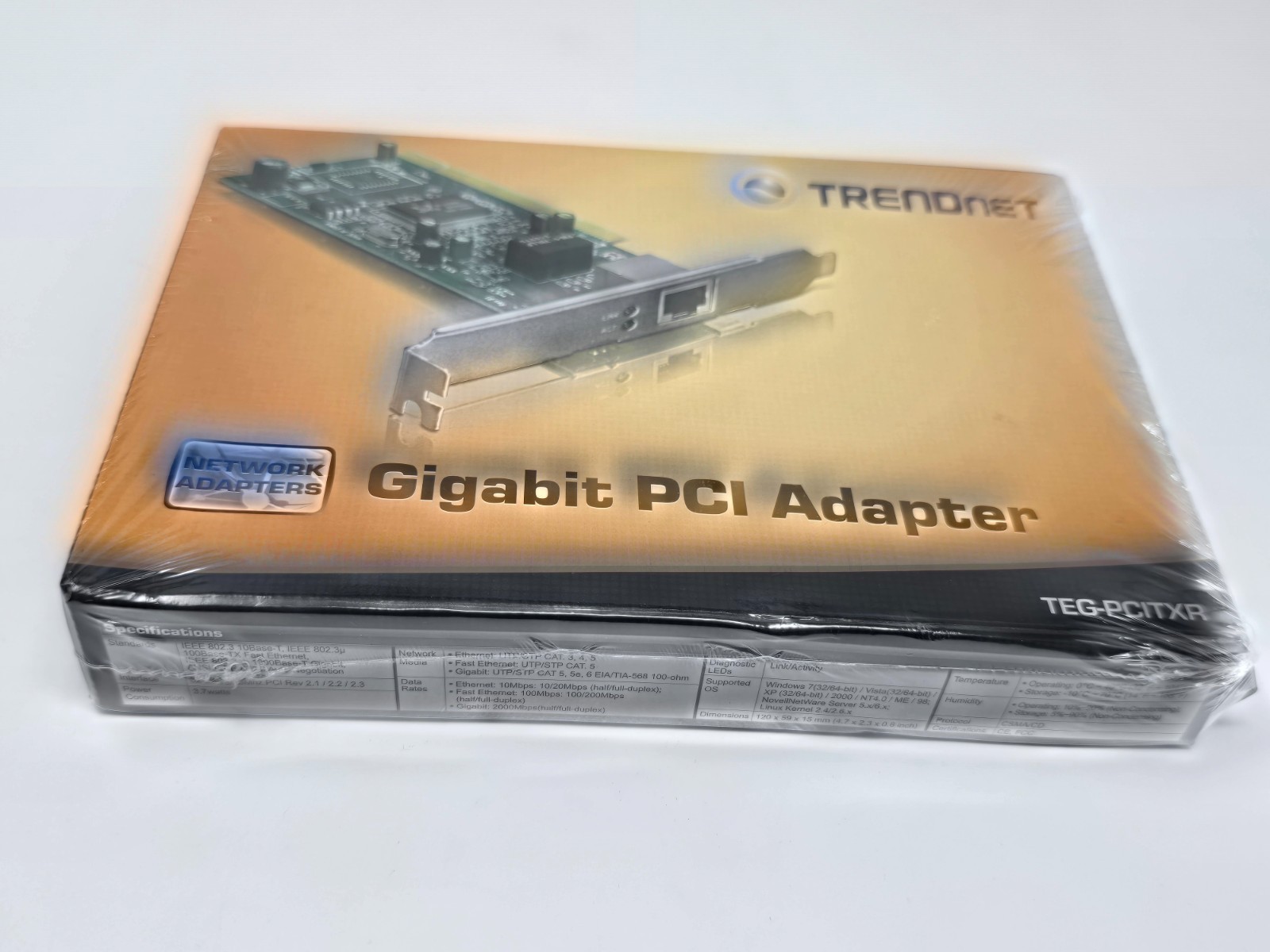 Trendnet Gigabit PCI Adapter ETG-PCIXR 3.1R - NEW Sealed