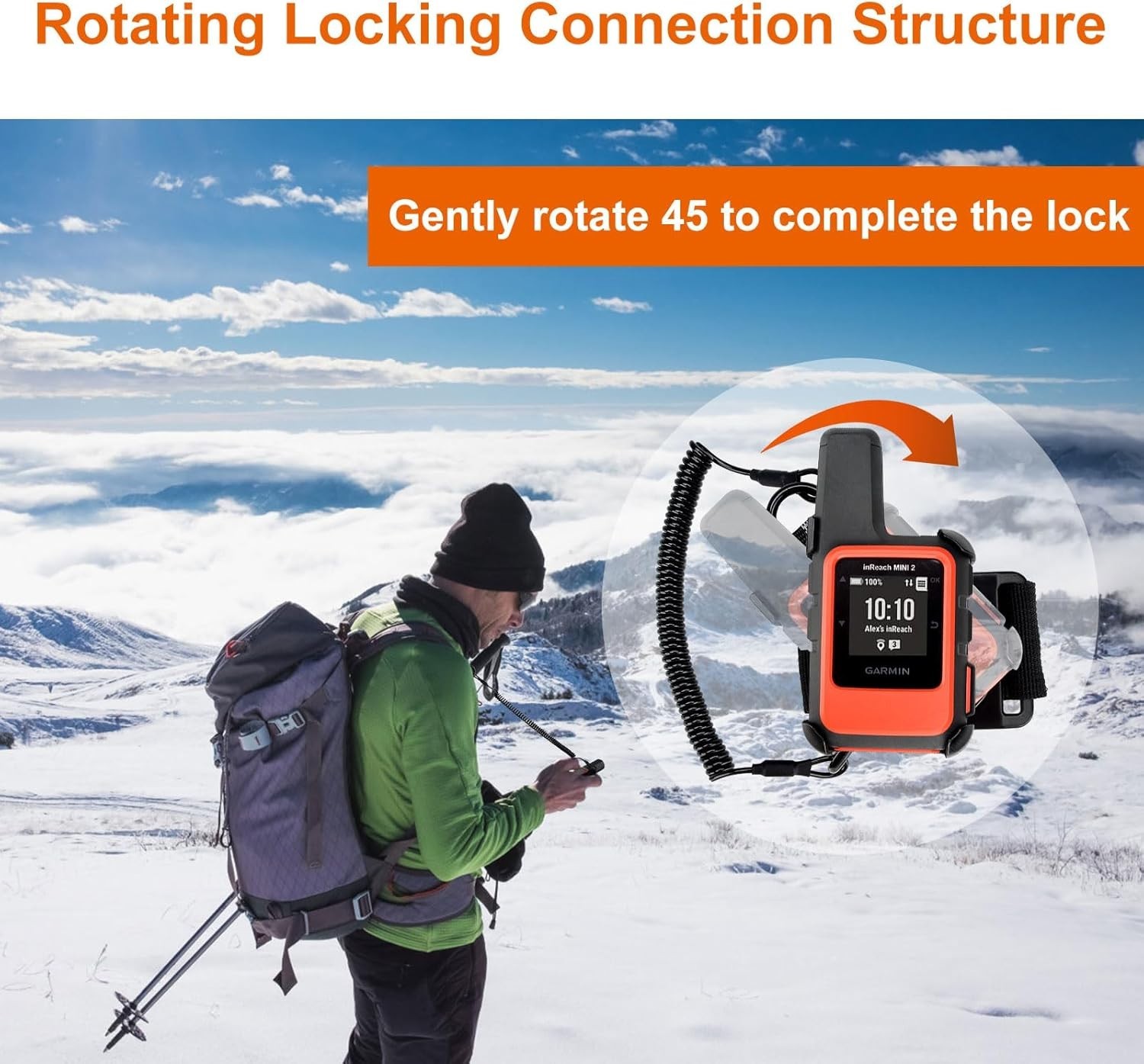 Garmin inReach Mini Backpack Tether - Black