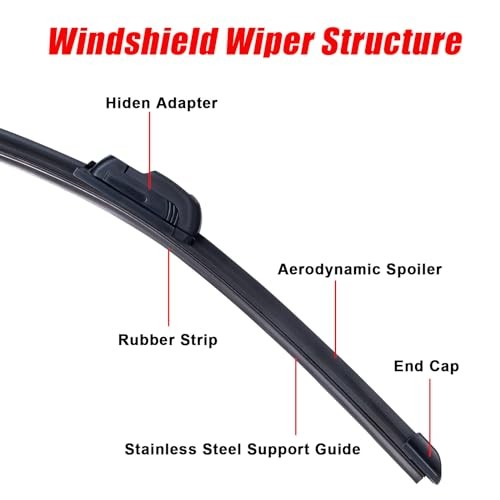 UTV Wiper Kit Hand Operated Manual Windshield Wiper Kit Compatible with