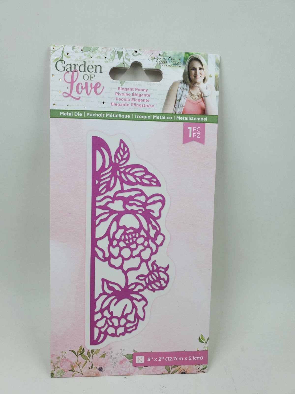 CS2 Crafters Companion Garden of Love Elegant Peony Edgeable 1pc Die New