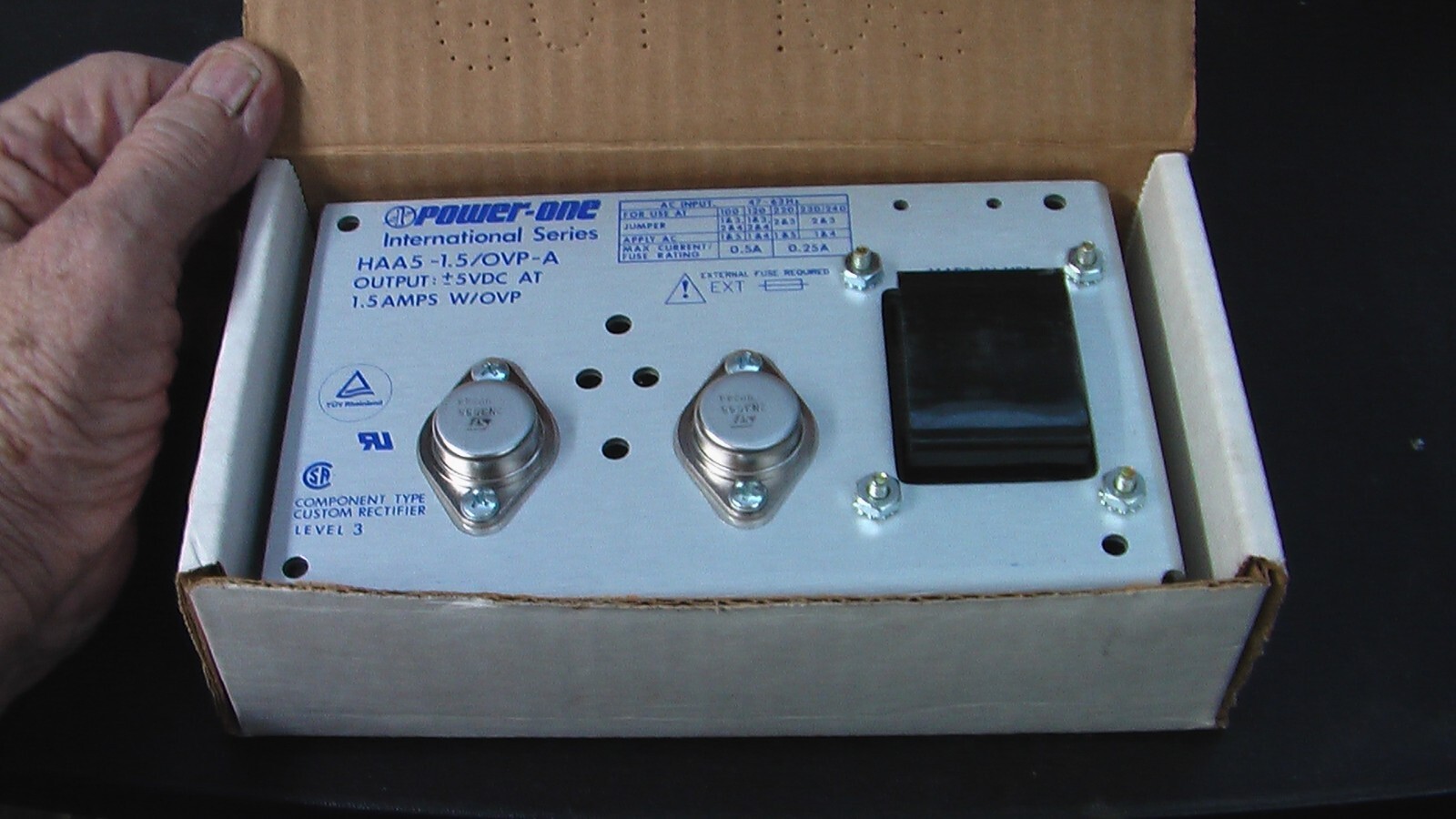 Power One, HAA5-1.5/OVP-A, Power Supply, NOS in the box