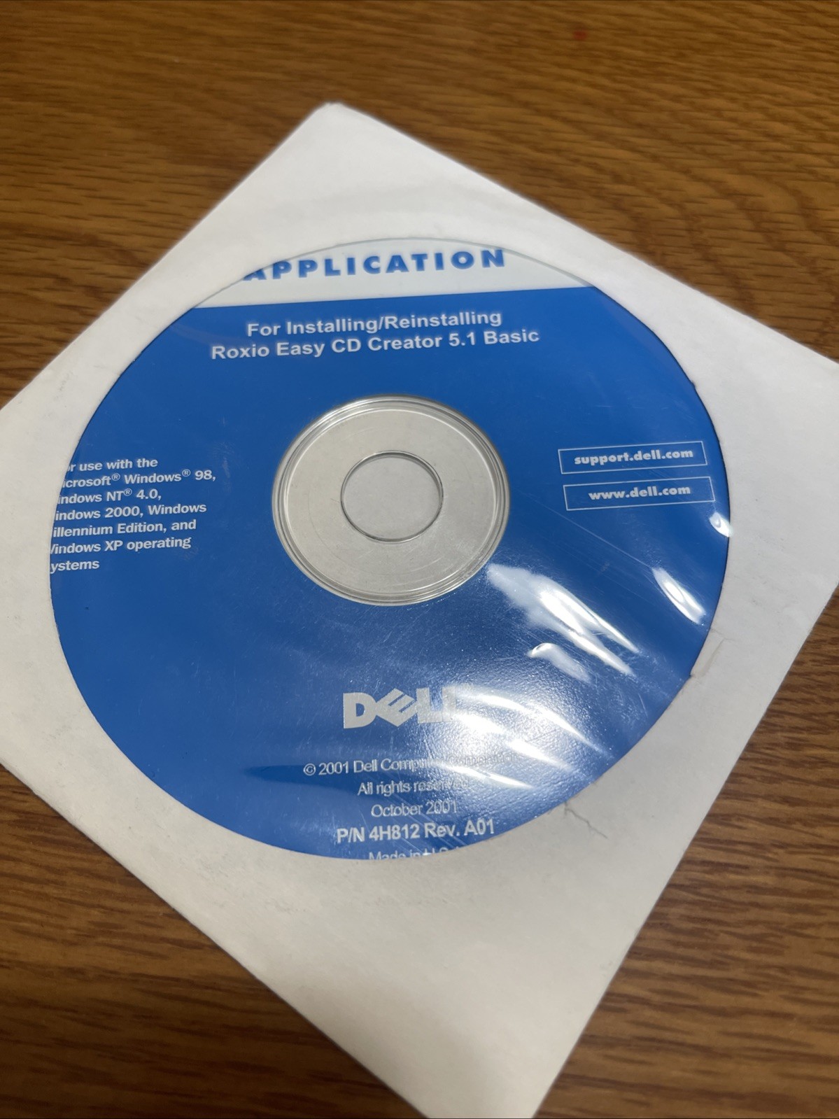 Application For Installing Reinstalling Roxio Easy Cd Creator 5.1 Basic