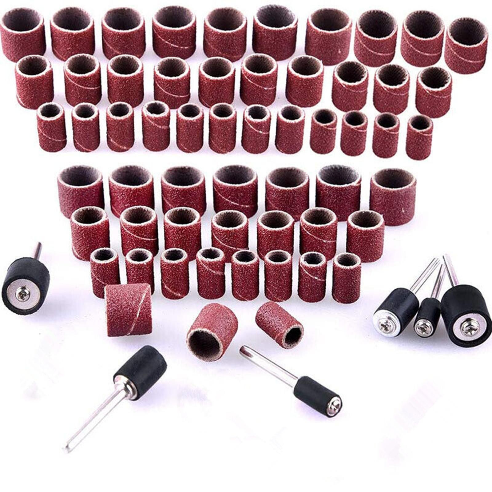 384PCS Drum Sanding Kit For Dremel Nail Drill Bits Accessories Rotary Tool Set B
