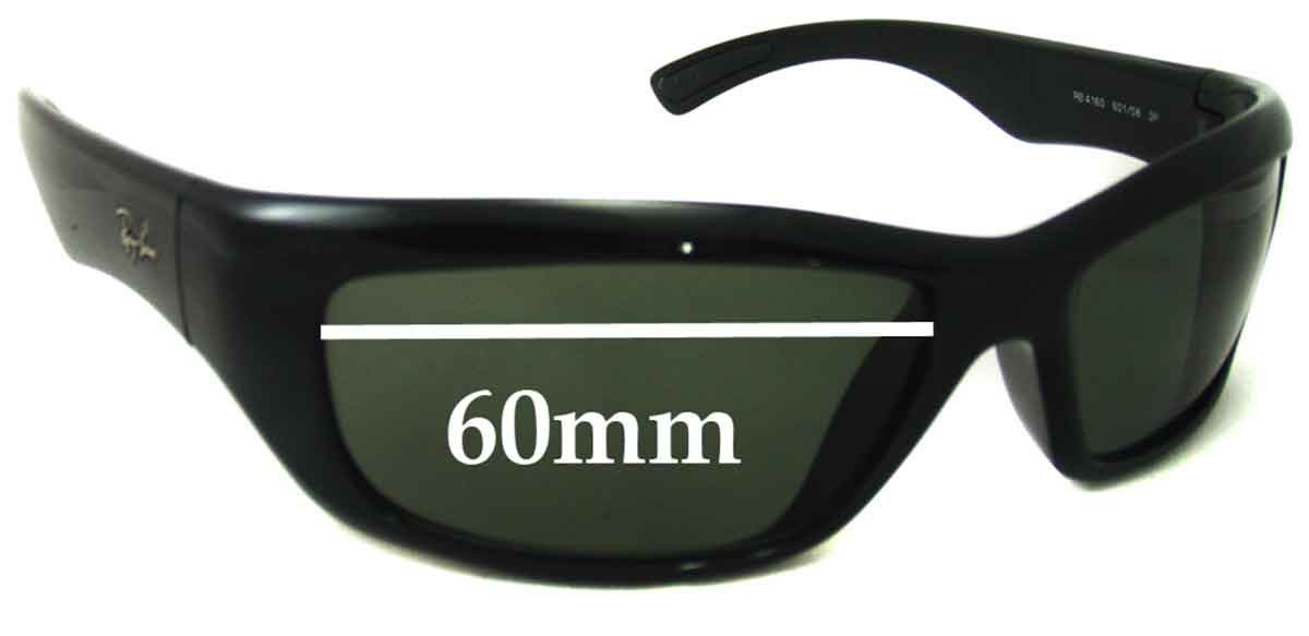 SFx Replacement Sunglass Lenses fits Ray-Ban RB4160 - 60mm Wide