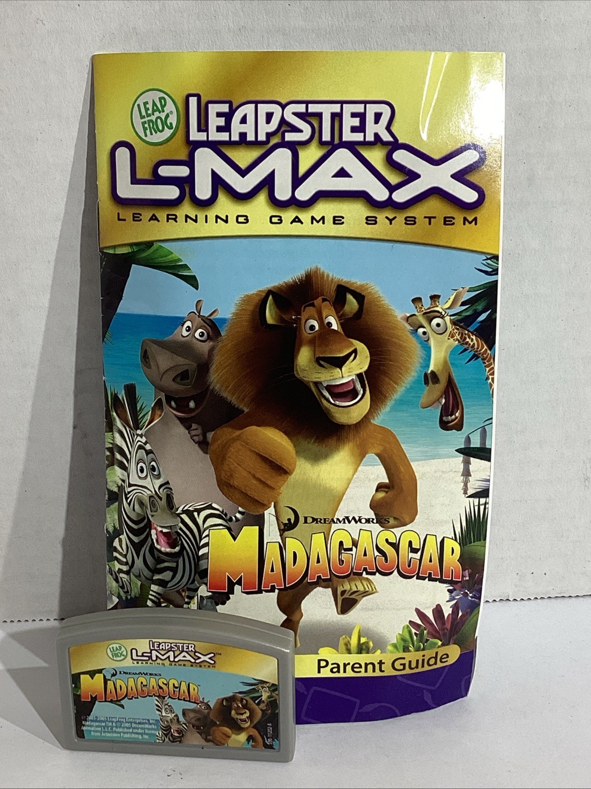 LeapFrog Leapster L-Max Madagascar Learning Game Ages 6-8 HGT1-412
