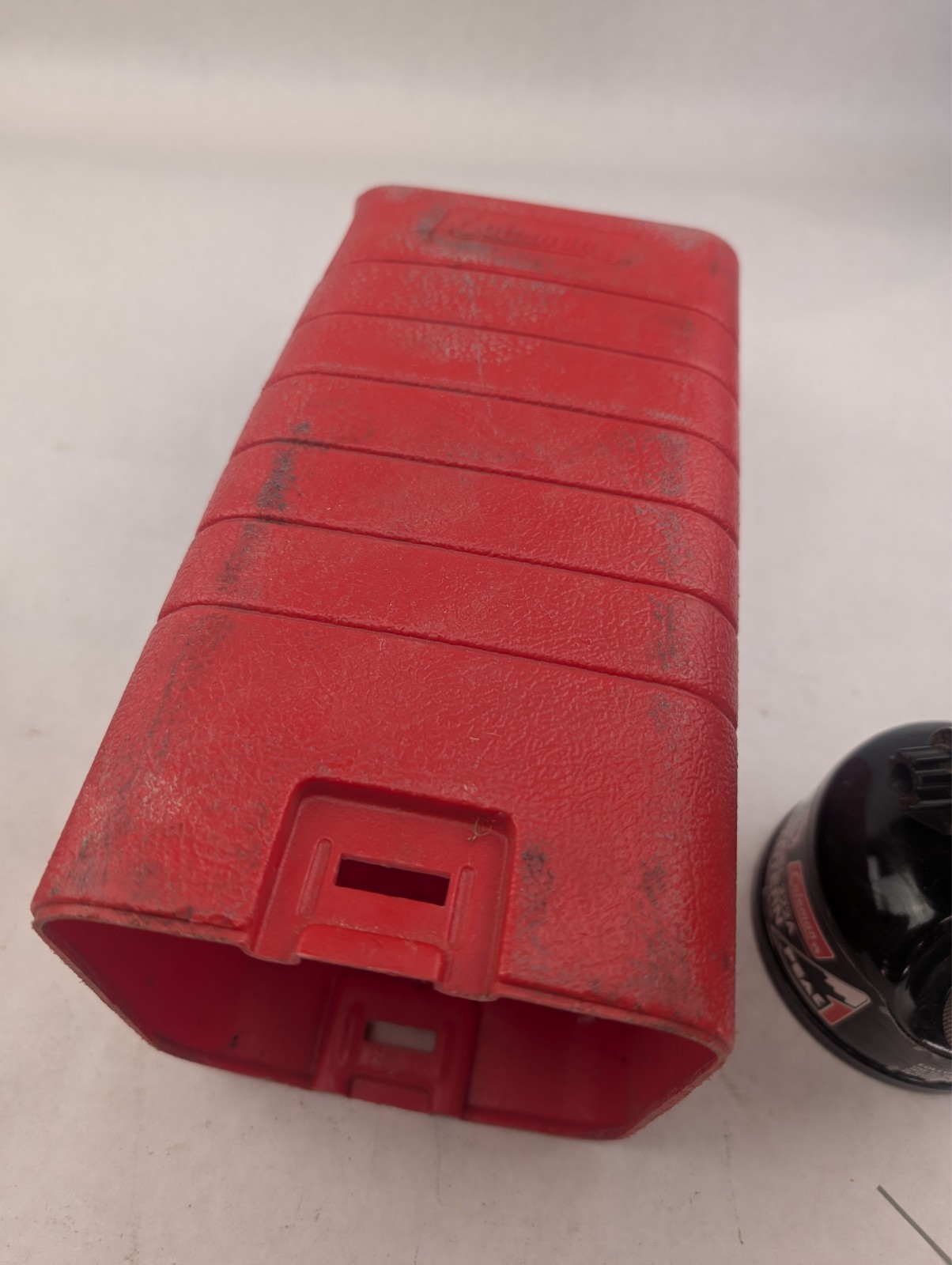 Vintage Coleman Lantern 222A Peak Back Pack Style with Hard Case Made Canada
