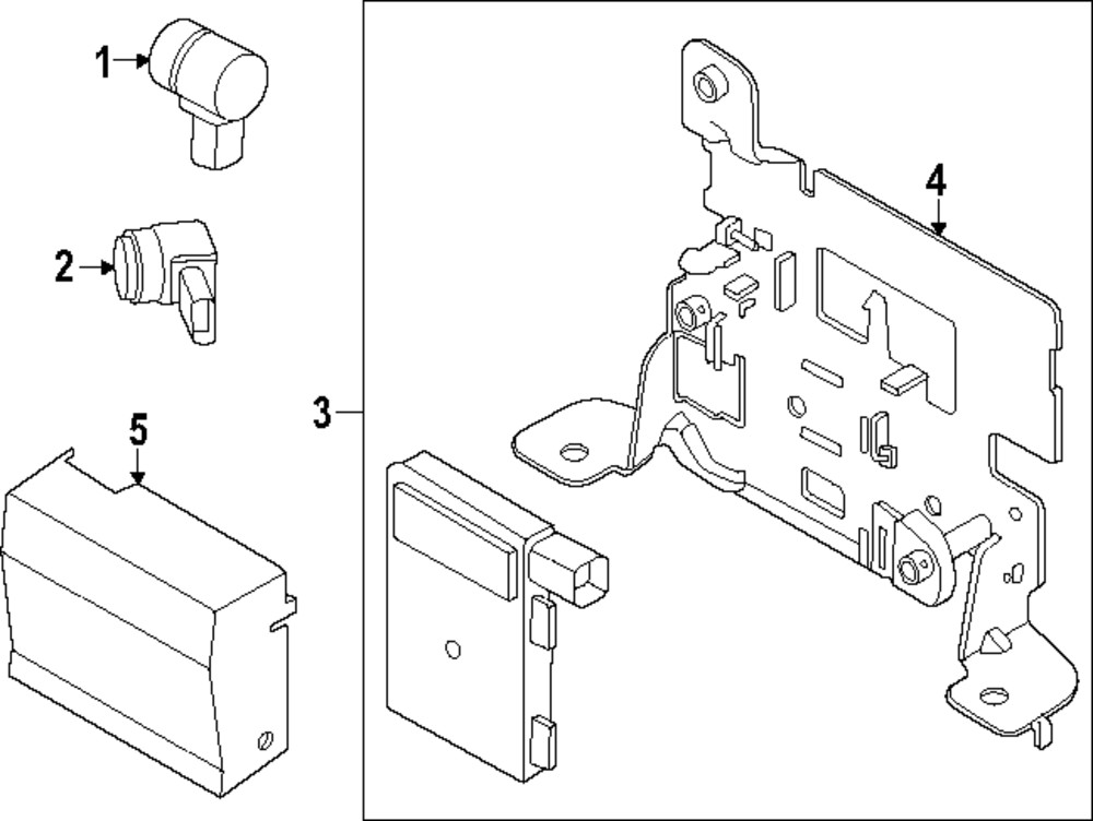 Genuine Ford Cruise Control Distance Sensor Cover N1WZ-14C022-F