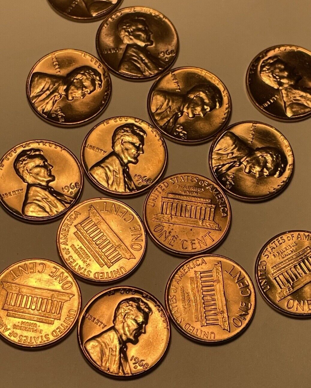 1-1968-S Lincoln Memorial Cent Penny CHBU - Low As $1.31