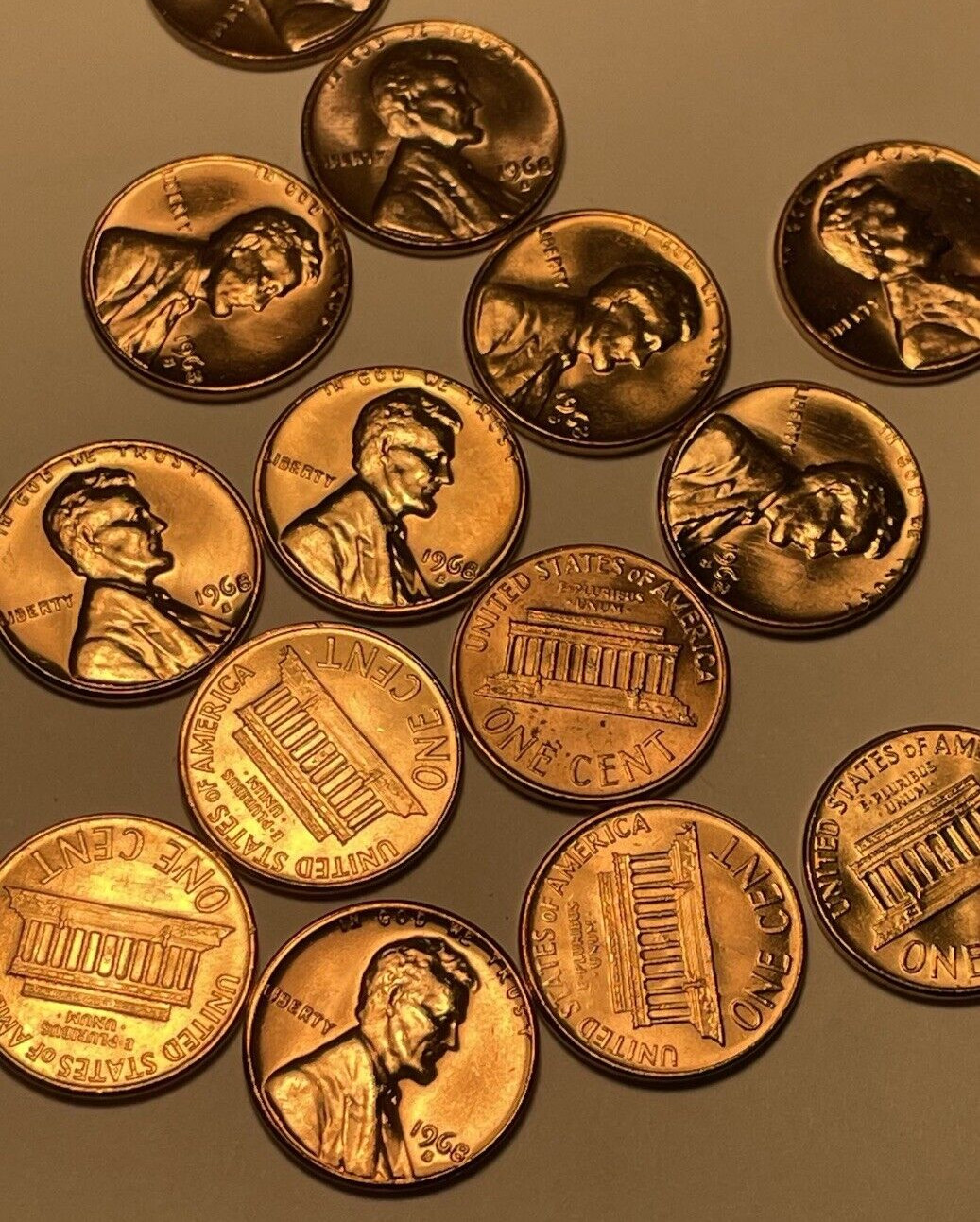 1-1968-S Lincoln Memorial Cent Penny  CHBU - Low As $1.58