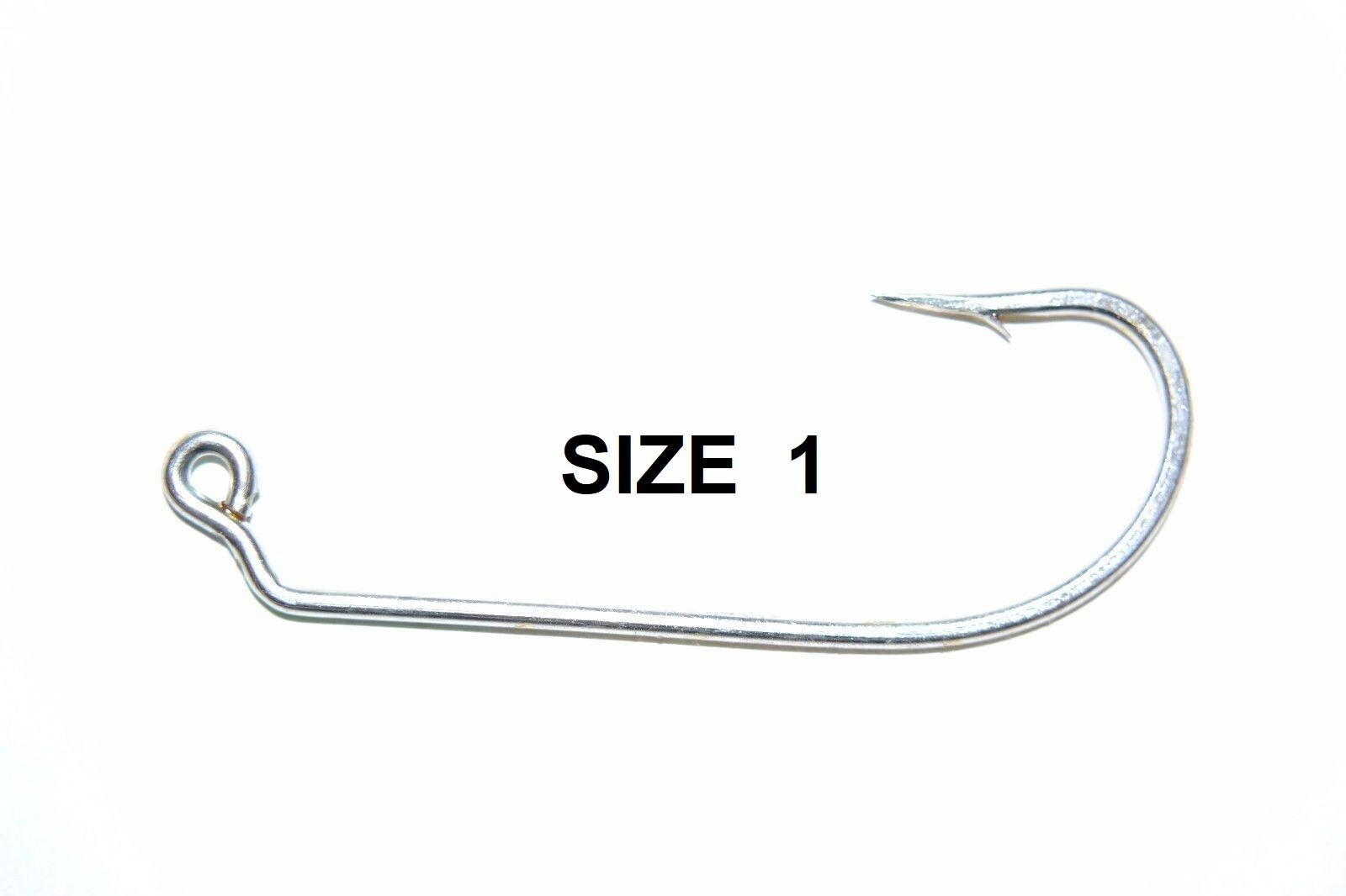 100 Eagle Claw Size 1 Sea Guard 413 O'shaughnessy 60° Jig Mold Fish Hooks