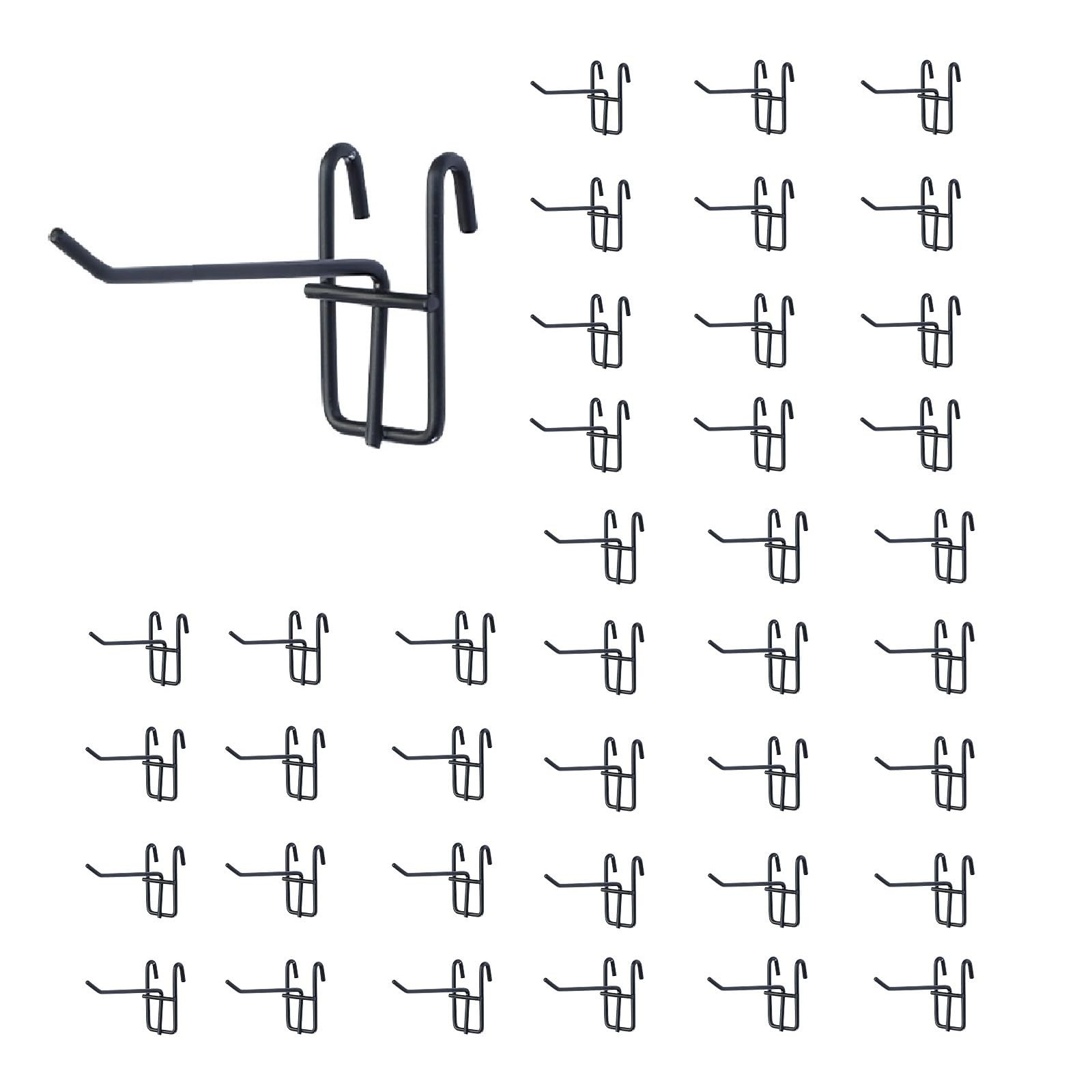 40 Packs 4" Metal Grid Wall Hooks, Standard Gridwall Panel Hooks are for Grid...