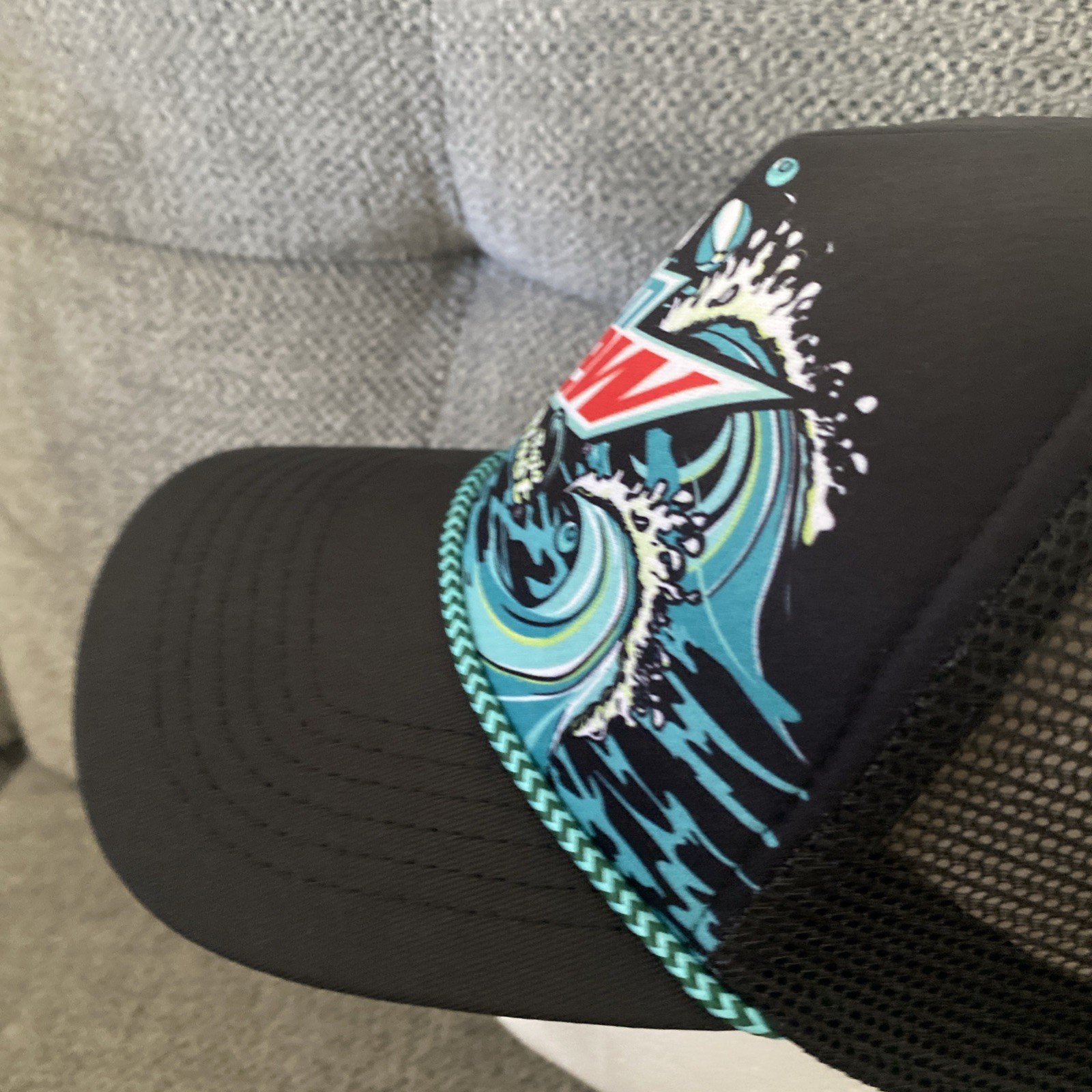 Mountain Dew Baja Blast Big Waves Trucker Hat Multi-Color