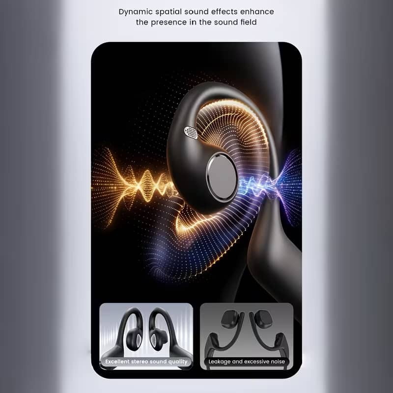 AI Smart Camera Open-Ear Bluetooth Earbuds 8MP HD Camera AI Translation Headset