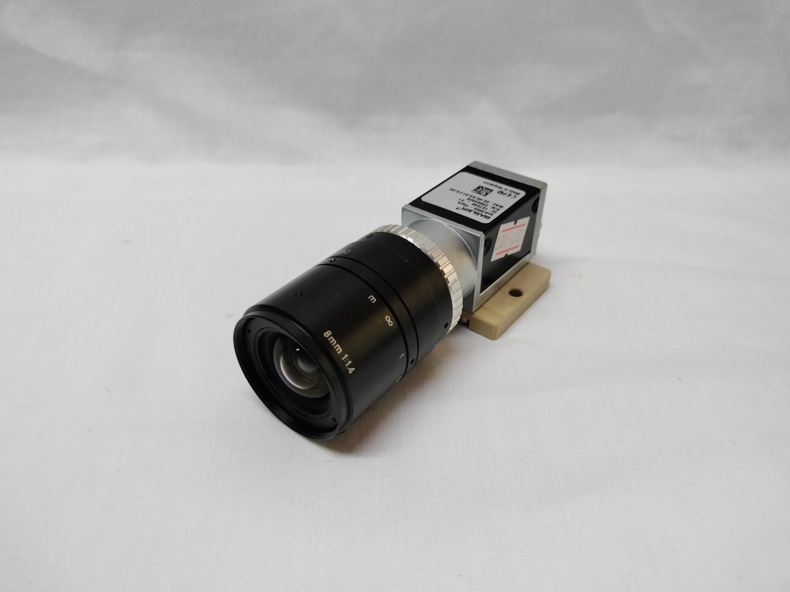 Basler acA3800-10gm acA380010gm Industrial CCD Camera w/ 8mm 1:1.4 Lens