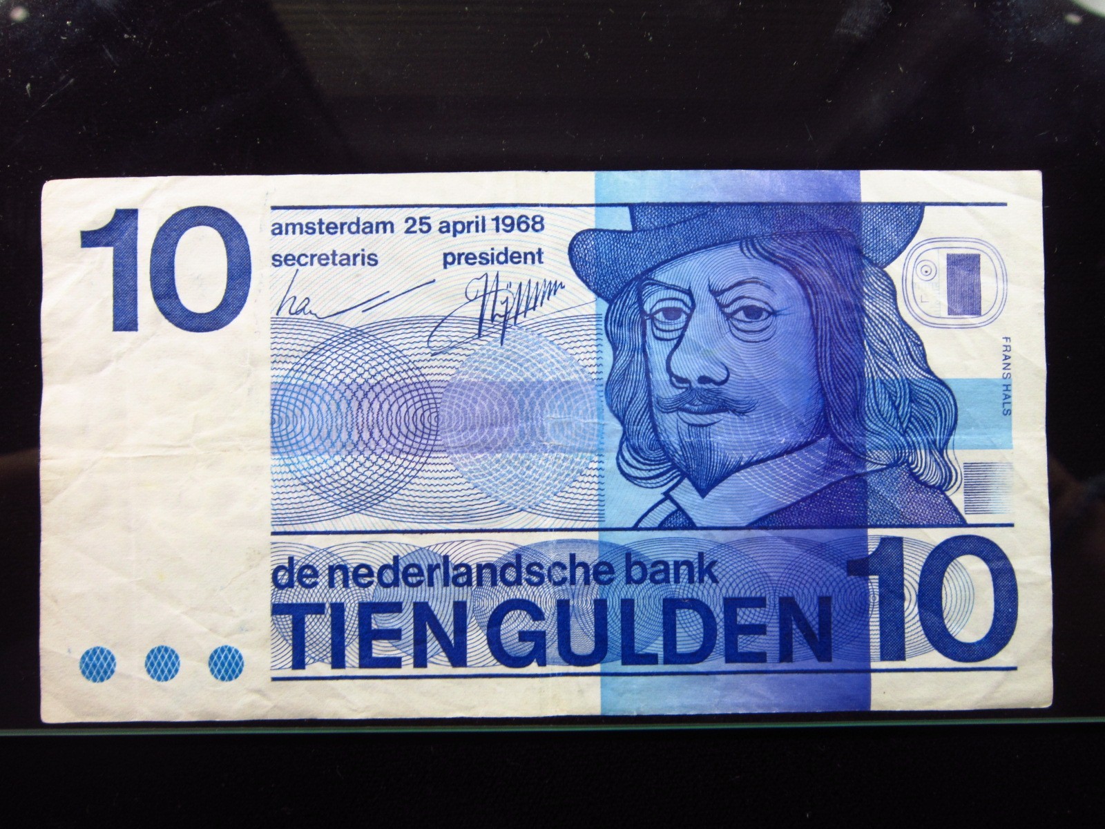Netherlands 10 Gulden 1968 P91 Dutch Frans Hals Nederlandsche Bank Money i4c9003