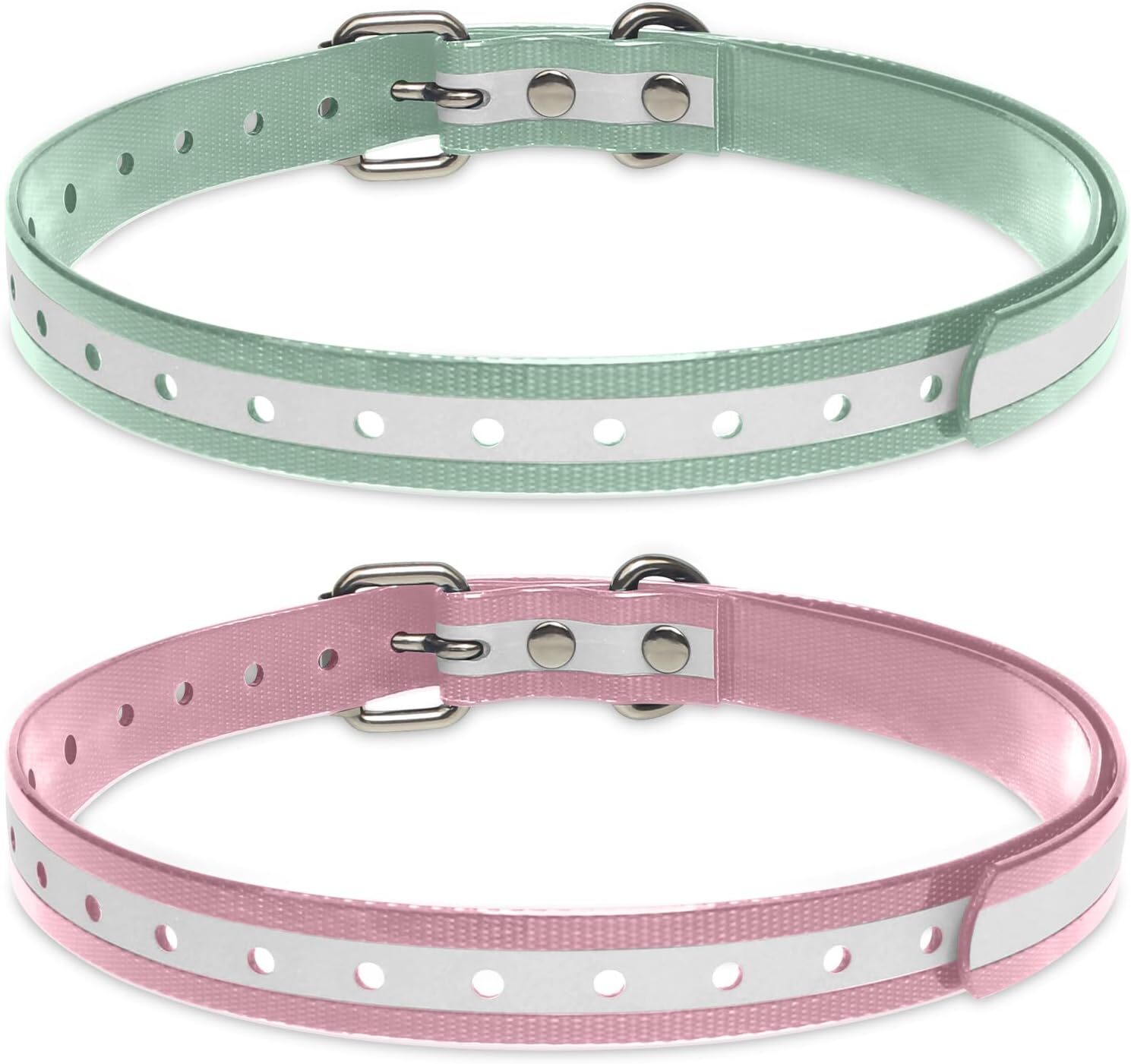Shock Collar Strap, 3/4" Waterproof Odorless Reflective TPU Dog Collar, Colla...