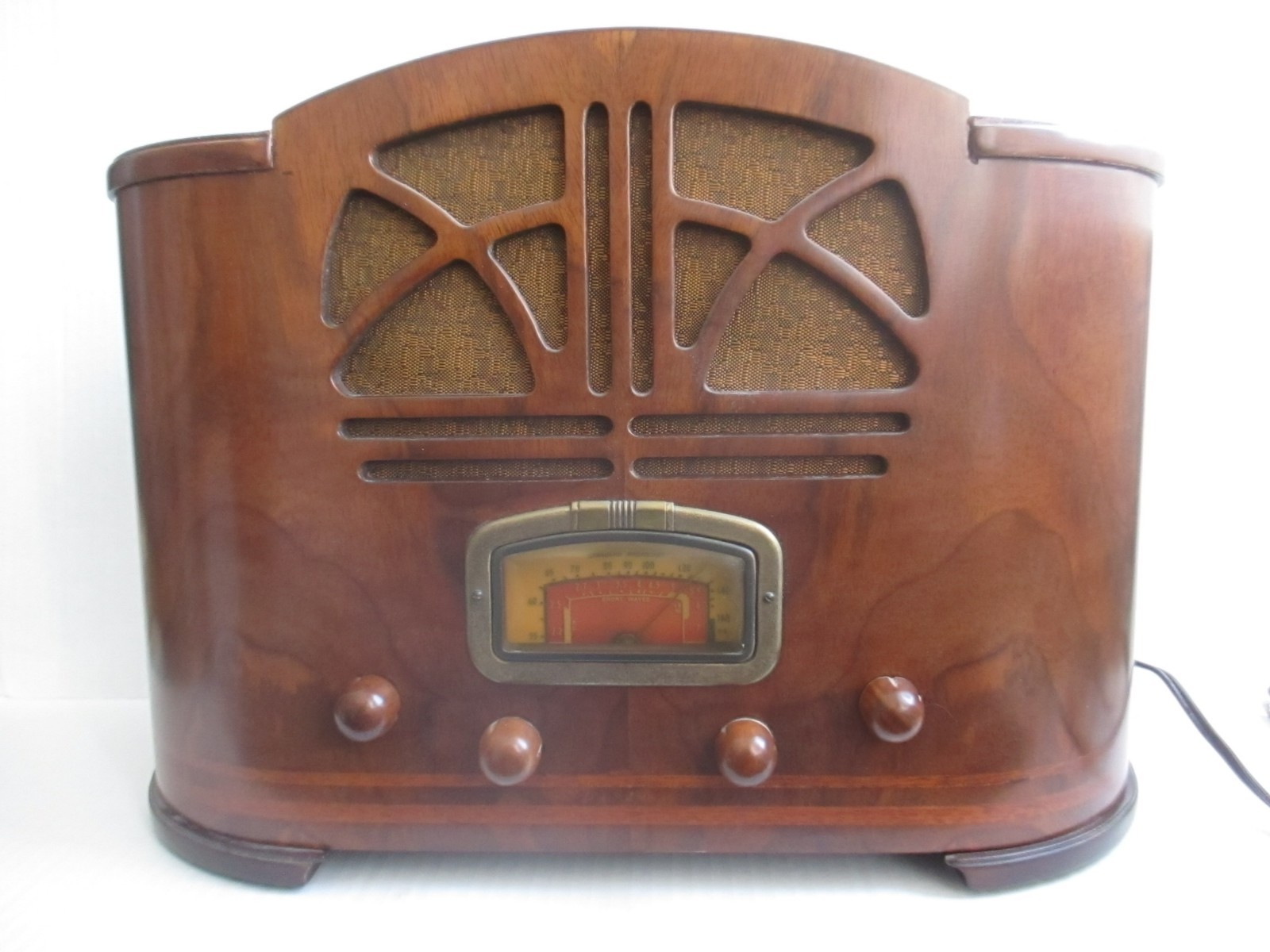VINTAGE ANTIQUE DECO 1936 EMERSON TUBE RADIO MODEL 107 RESTORED