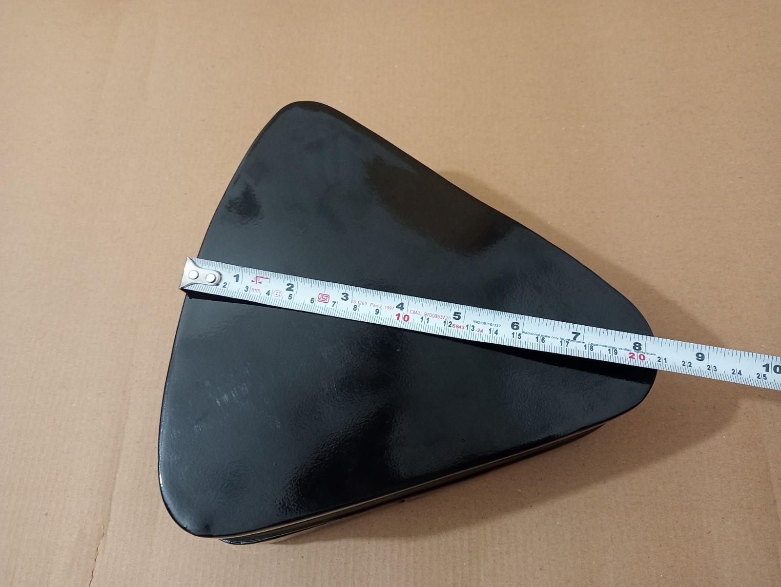 VINTAGE BSA,ARIEL TRIANGULAR TOOL BOX BLACK PAINTED STEEL |Fit For