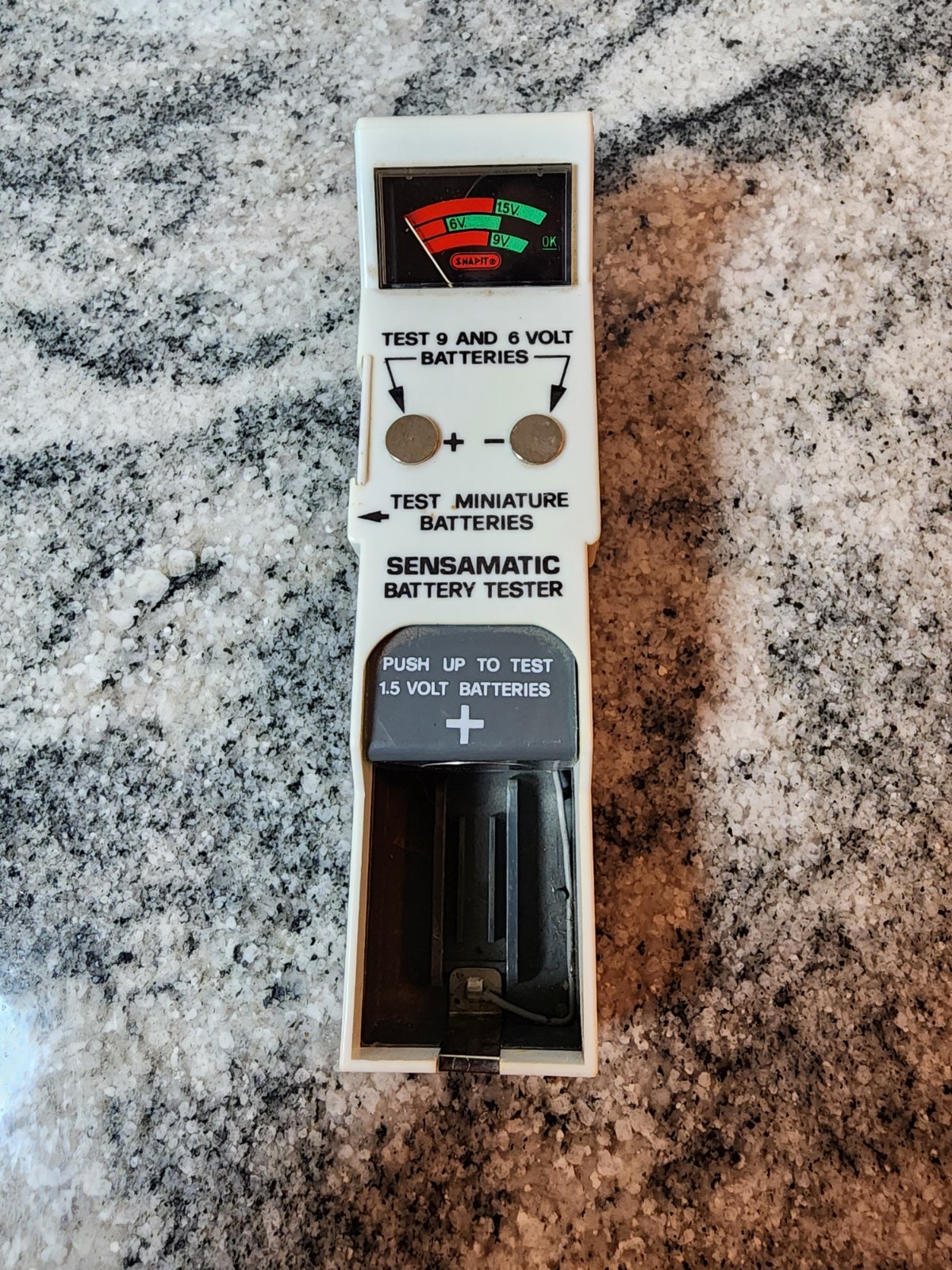 Snapit Sensamatic Battery Tester 1981 Vintage