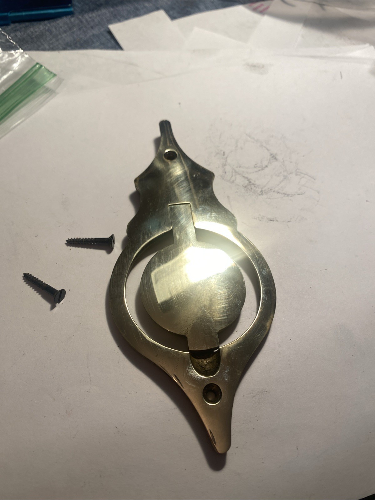 Investarms Hawken Muzzleloader Brass Patch box W/ Screws (J)