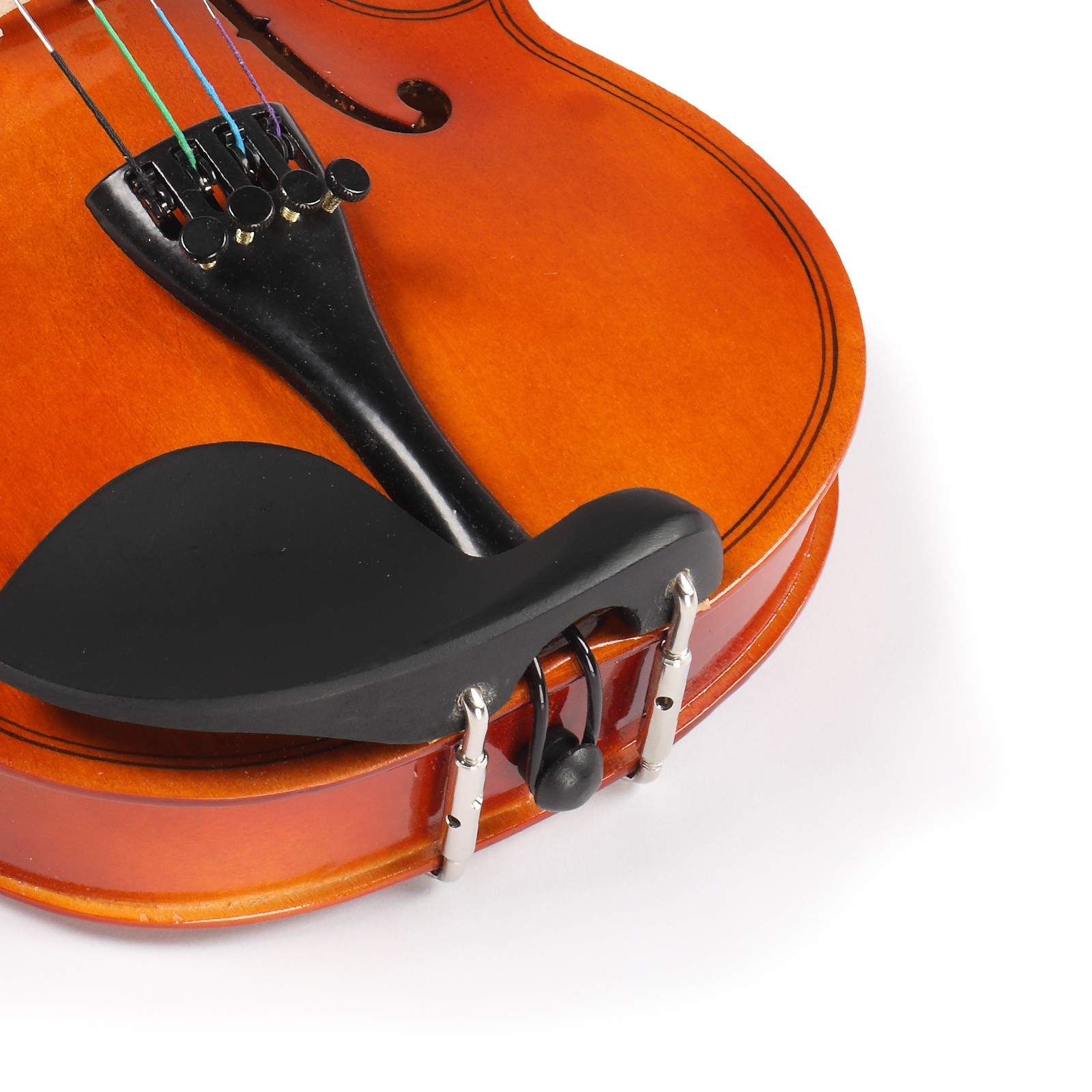 1/8 Acoustic Solid Wood Violin with Case Bow Rosin String Shoulder Rest Natural