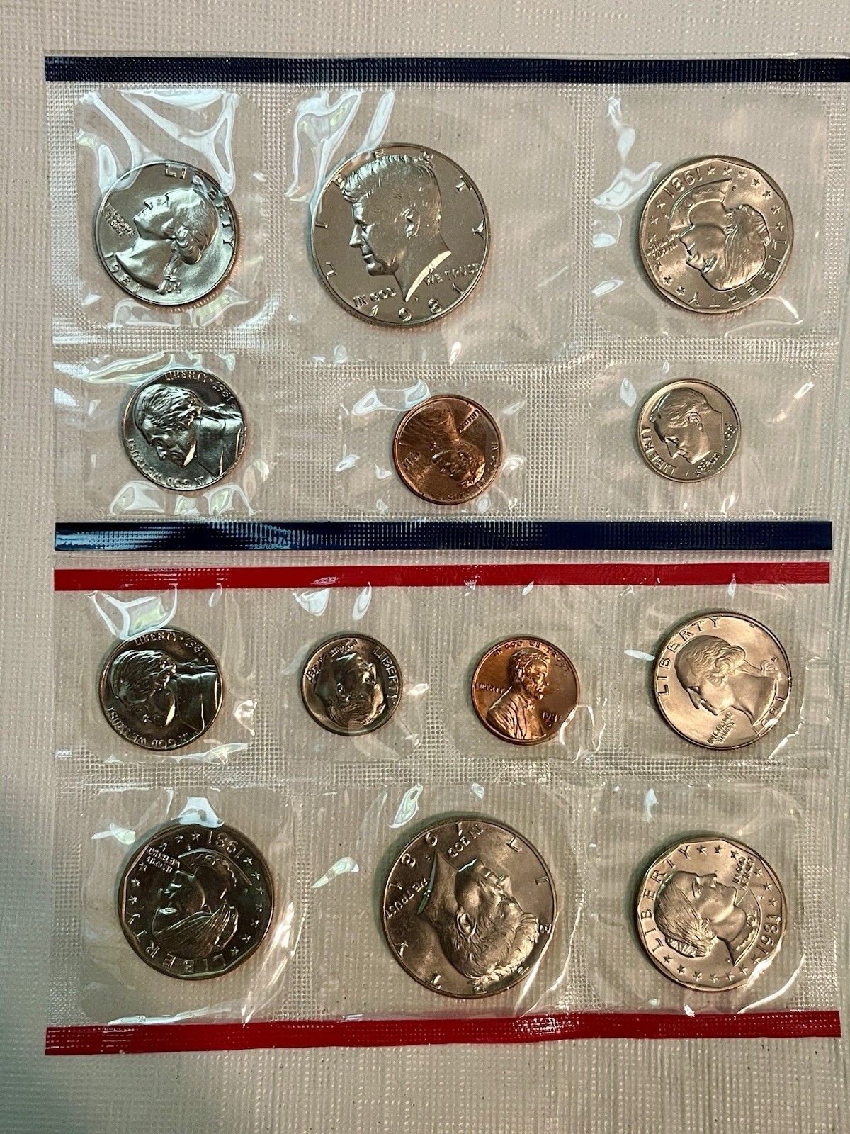 U.S. Mint 1981 Uncirculated Business Strike Coin Set