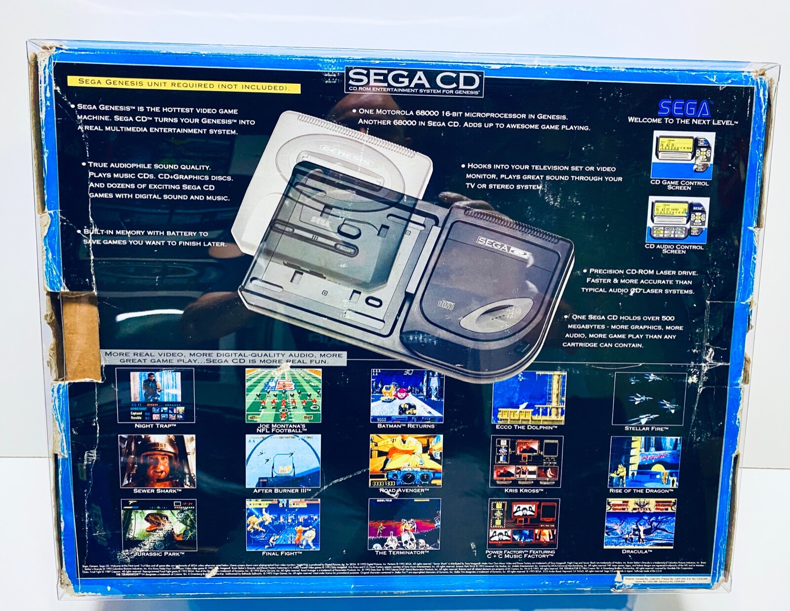 1 Console Box Protector SEGA CD MODEL 2 As Pictured. Custom Clear Display Case