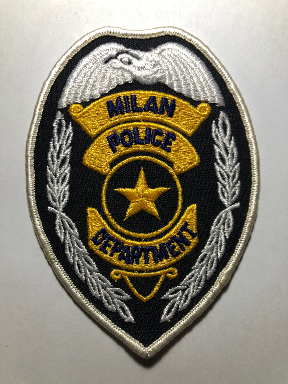 Vintage Milan Illinois Police Patch