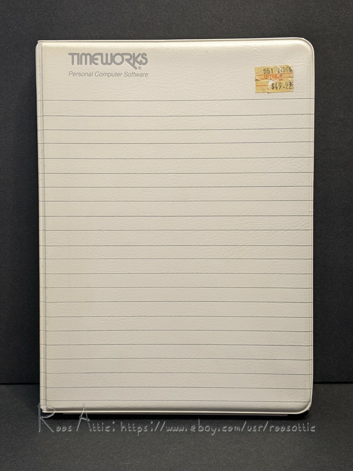 Timeworks Dos Rx Utilities Program for IBM: User Guides Only / NO SOFTWARE