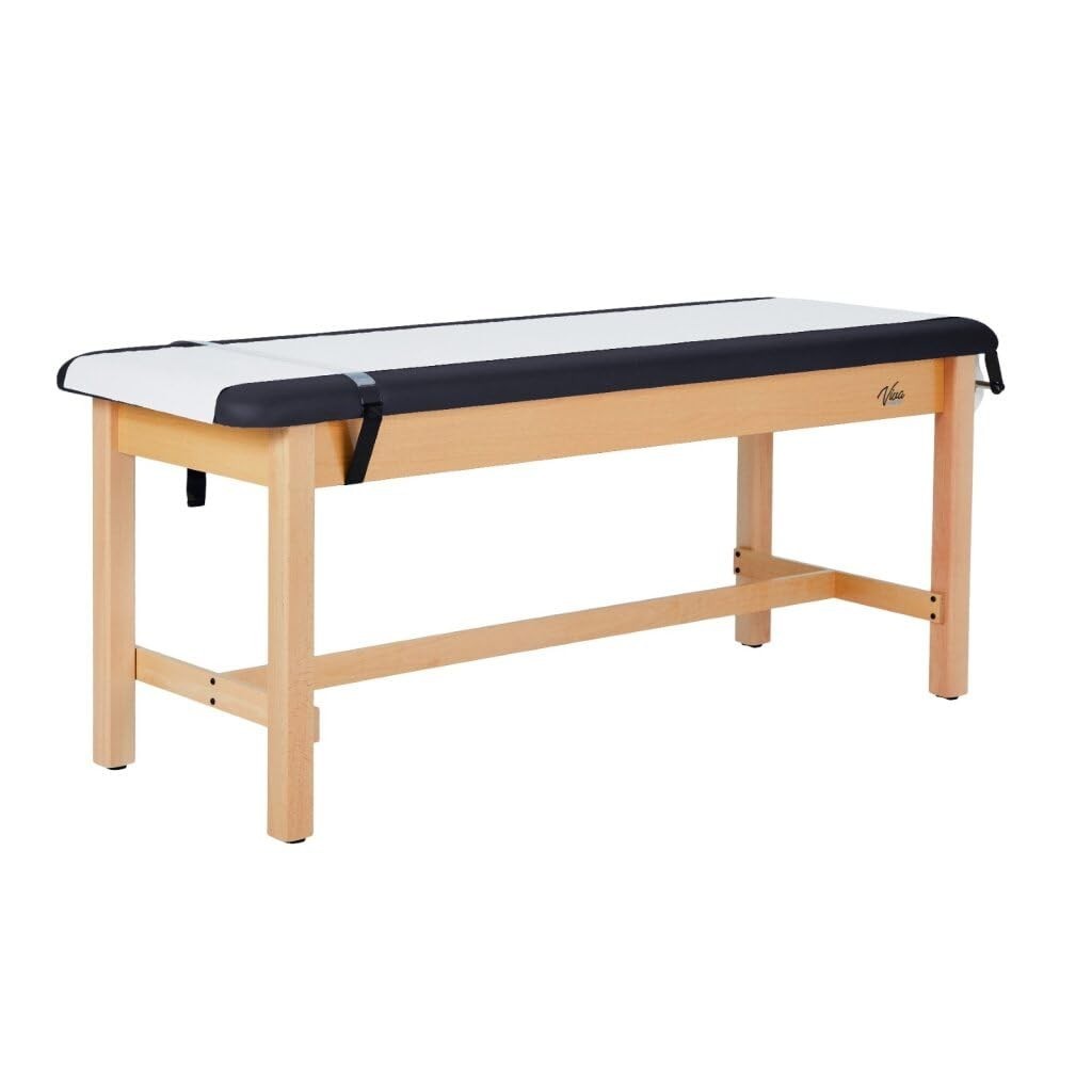 Vivacomfort Aristo H-Brace Flat European Beechwood Treatment Table, 500 lbs Weig