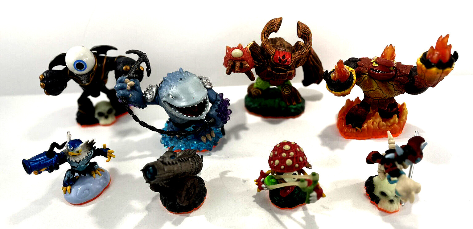 Skylanders Figures Lot Of 8 Orange Base - Bundle Activision
